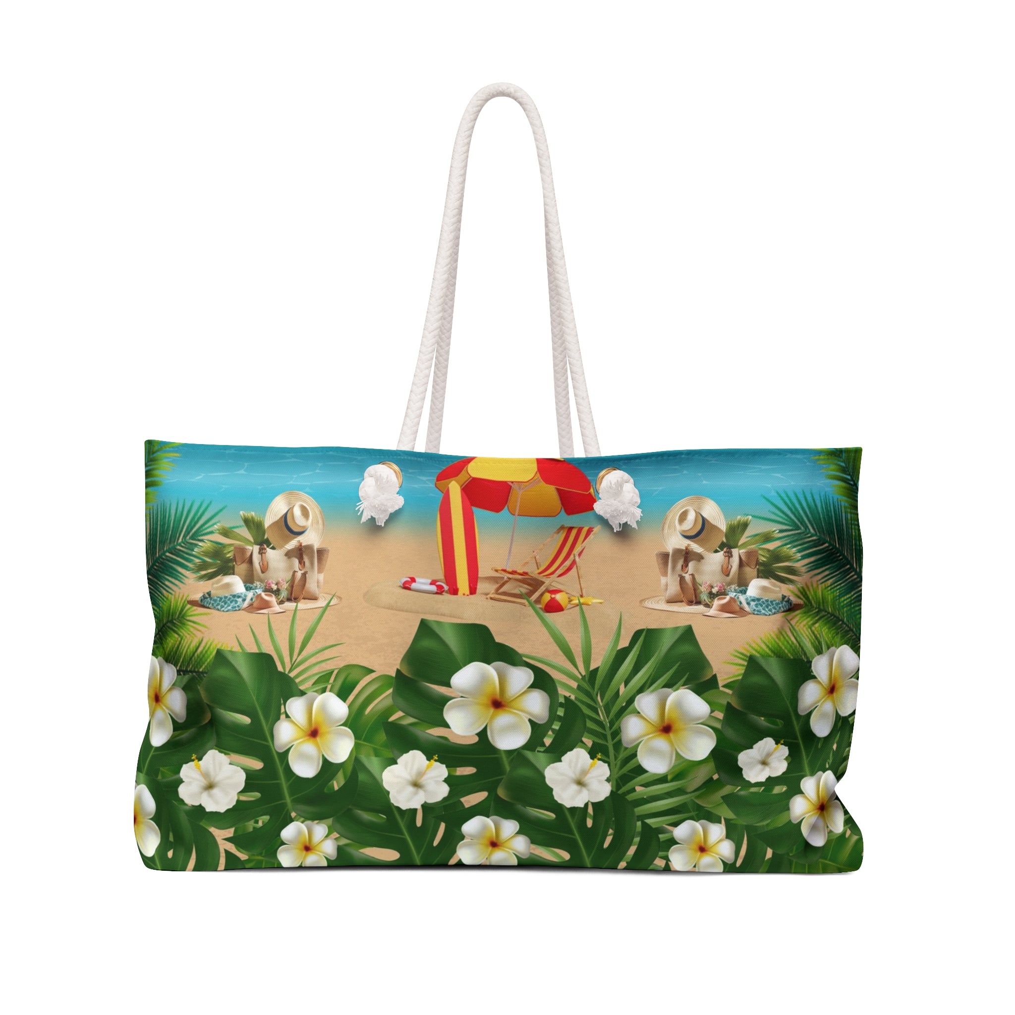 Tropical Weekender Bag, Beach Travel Tote, Floral Escape Bag, Vacation Essentials, Summer Getaway Accessory, Holiday Travel Companion