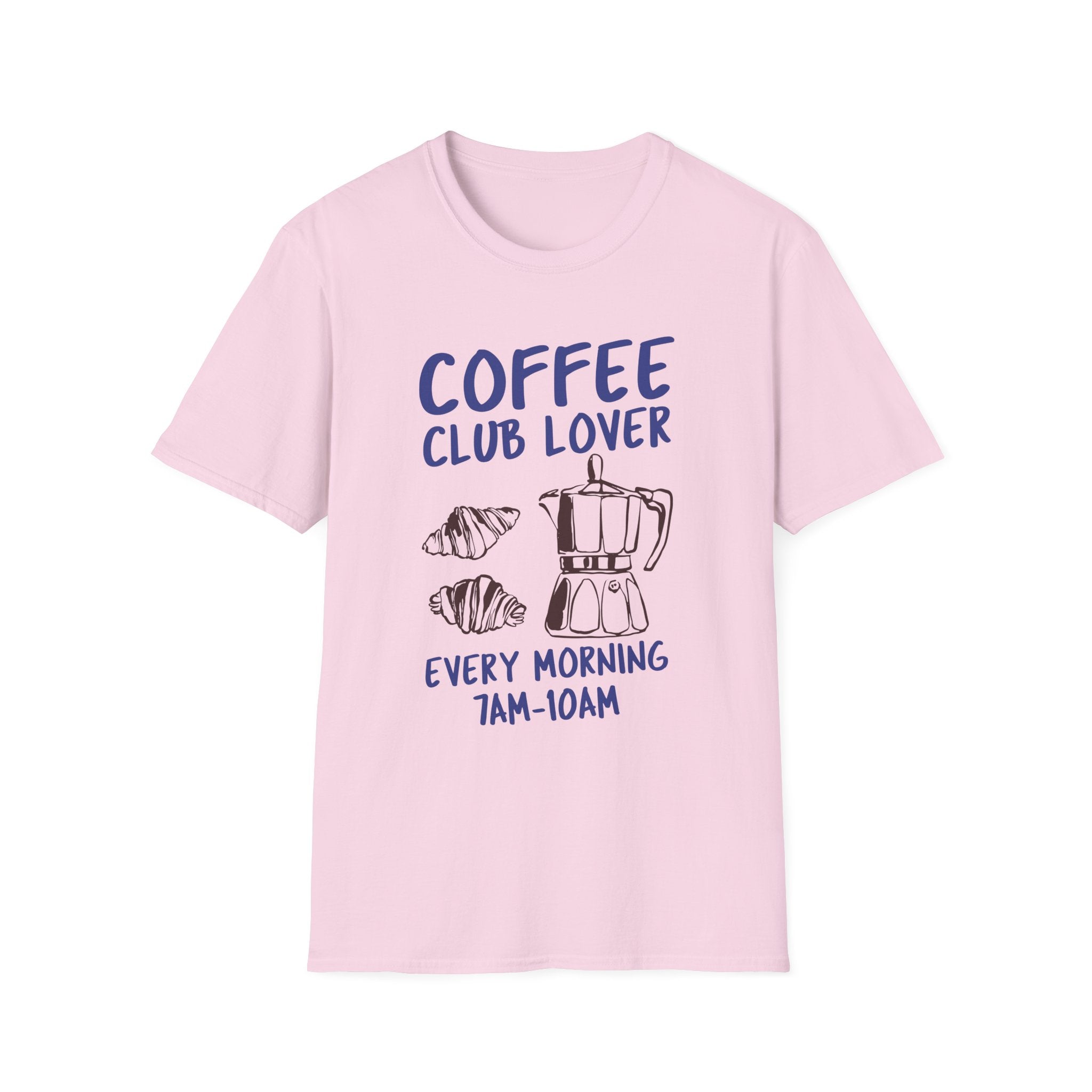 Coffee Club Lover T-Shirt - Funny Coffee Lover Gift, Casual Wear, Birthday Present, Coffee-Themed Apparel, Unisex Graphic Tee