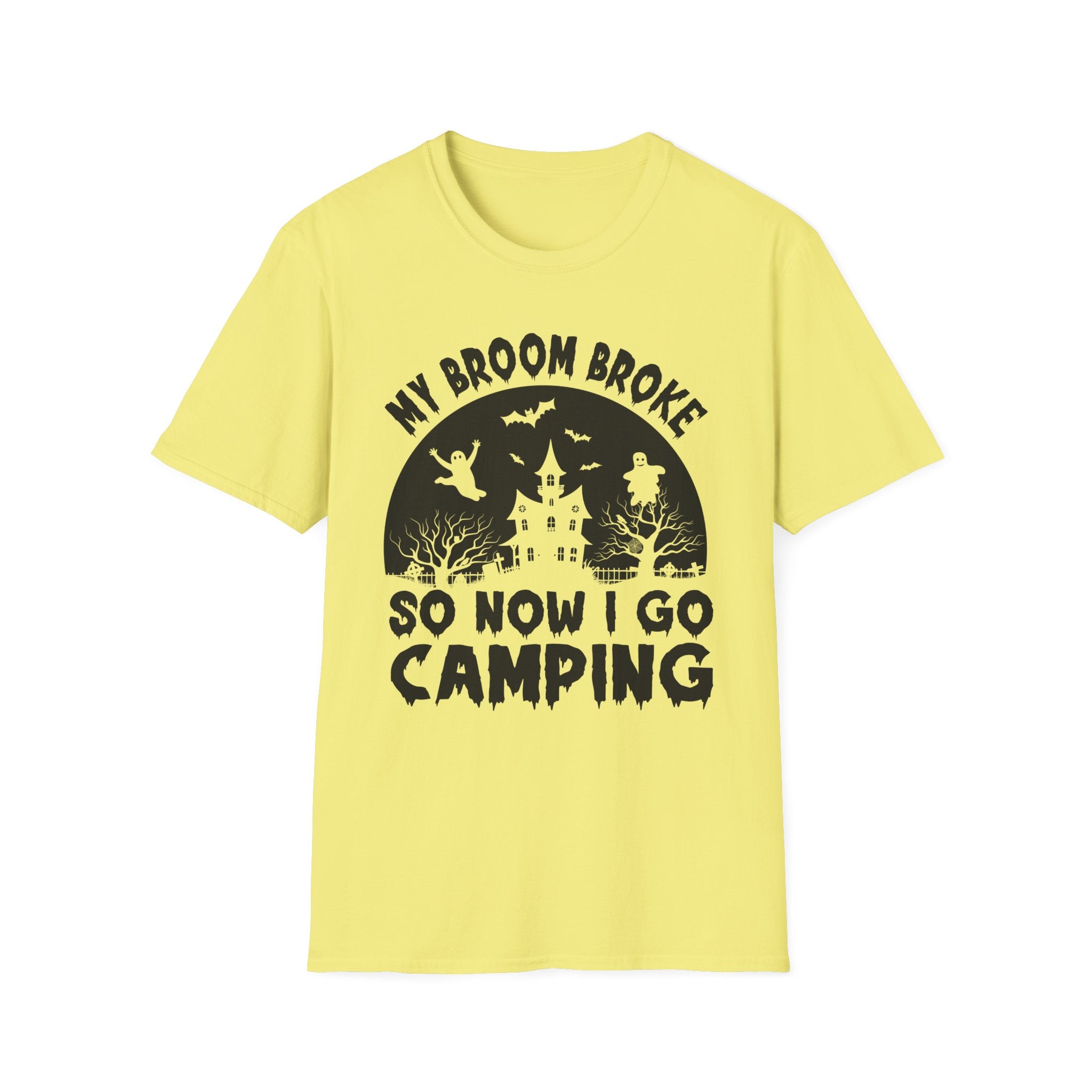 Camping T-Shirt, Spooky Camping Shirt, Outdoor Adventure Apparel, Fall Festival Clothing