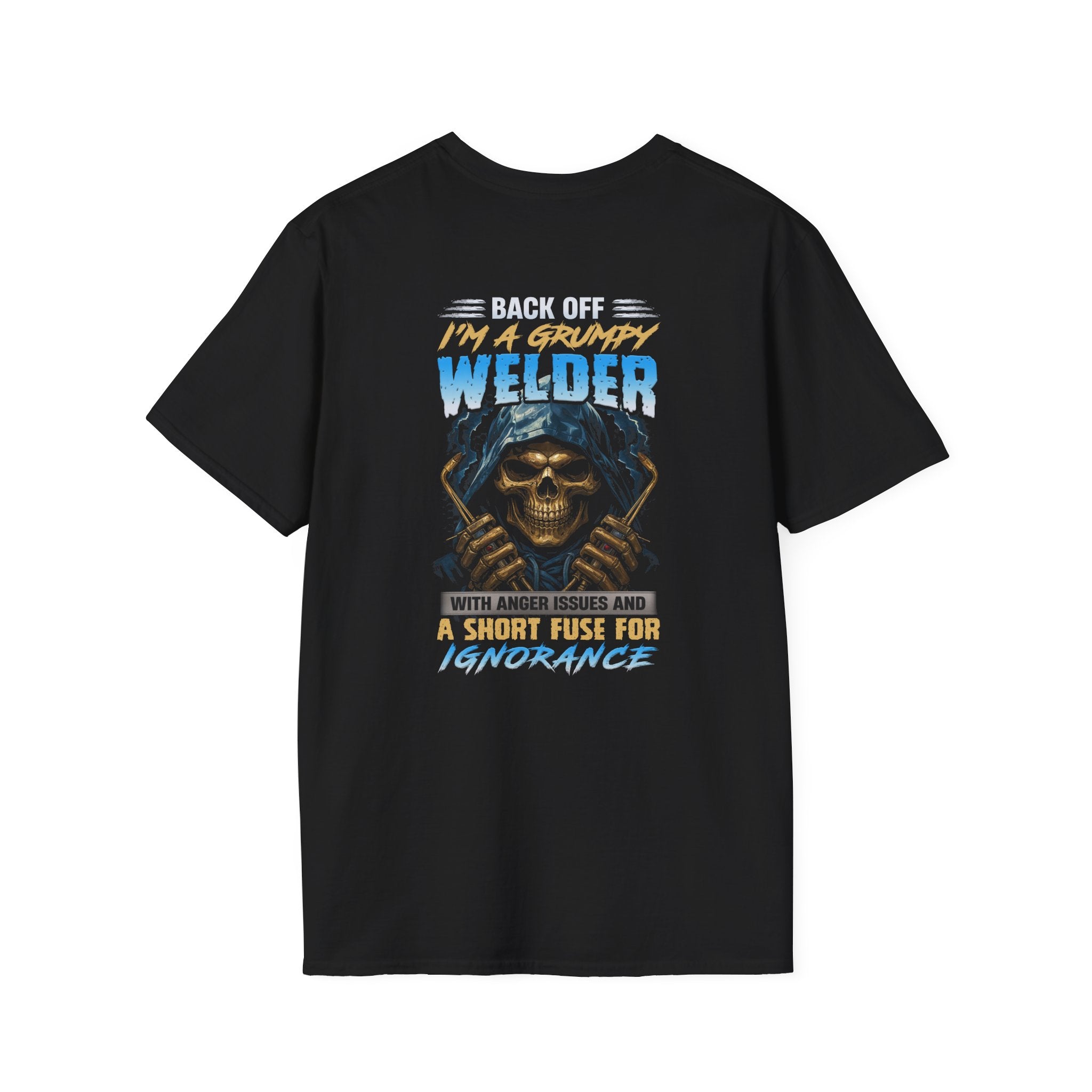 Grumpy Welder T-Shirt | Fun Gift for Welders | Unisex Softstyle Tee for Labor Day, Birthdays, or Just Because