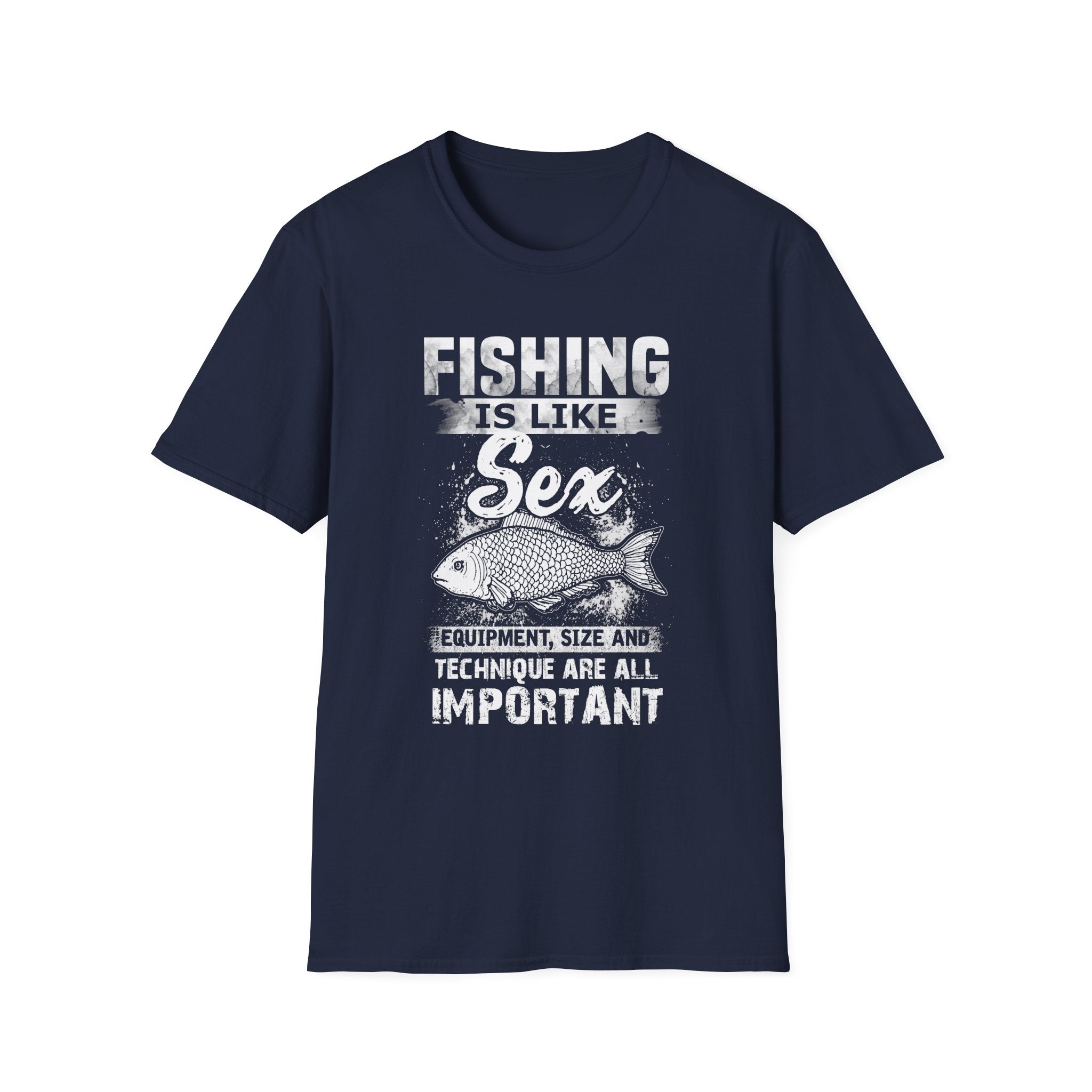 Funny Fishing T-Shirt - 'Fishing is Like Sex' Graphic Tee for Anglers