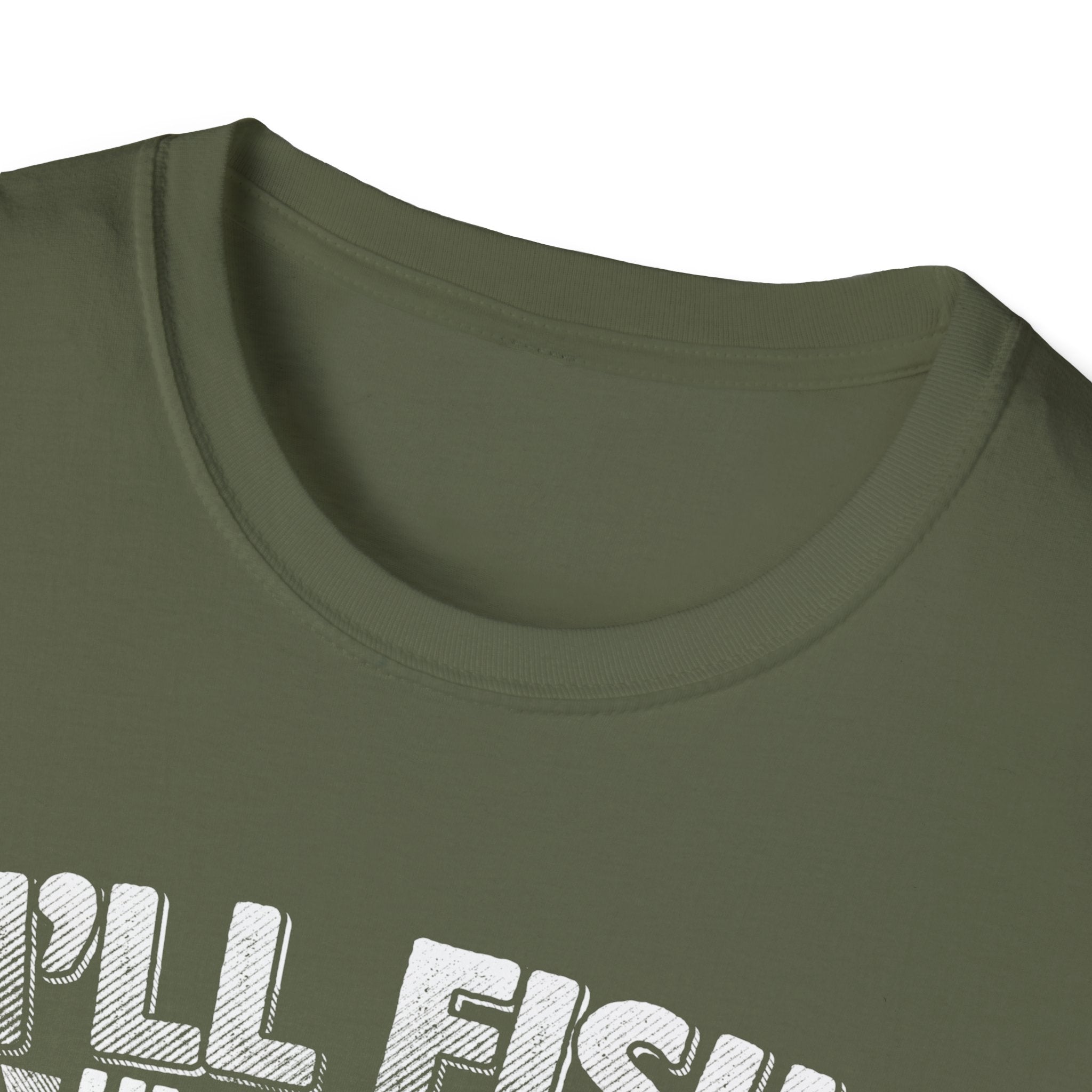 Unisex Fishing Humor T-Shirt - "I'll Fish Until Hell Freezes Over"