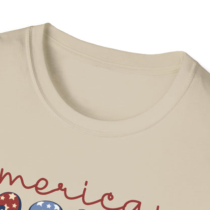 American Bear Patriotic T-Shirt, Casual Tee, Unisex T-Shirt, Gift for Him/Her, Summer Wear