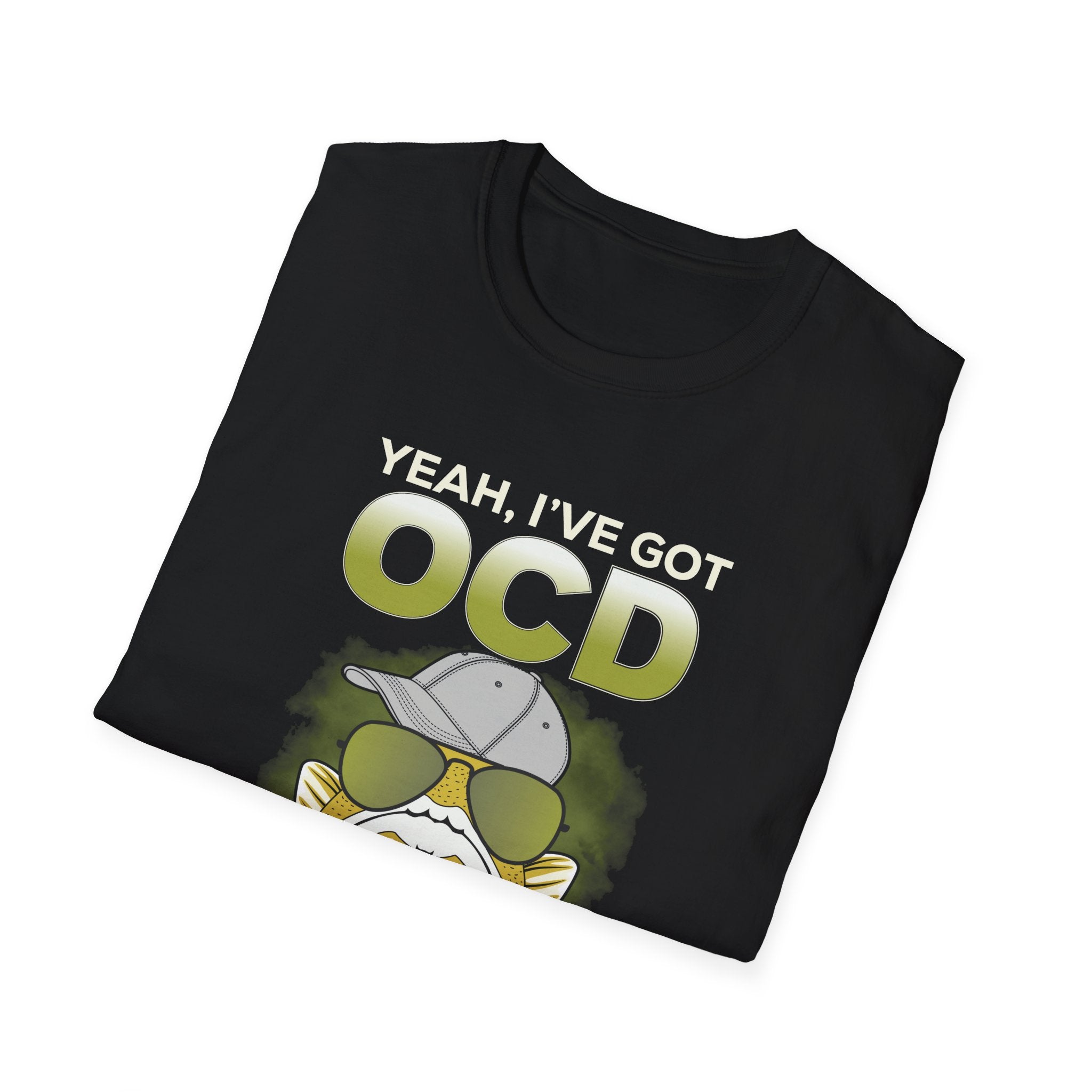 Funny OCD T-Shirt - Old, Cranky & Dangerous Graphic Tee for Fishing Enthusiasts