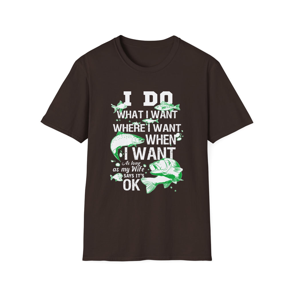 Funny Fishing T-Shirt - 'I Do What I Want When I Want' - Perfect Gift for Anglers