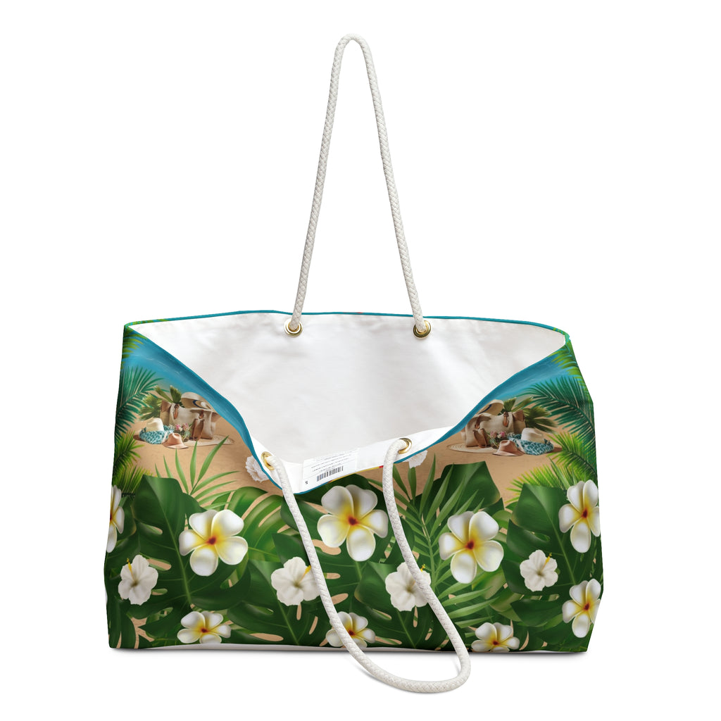 Tropical Weekender Bag, Beach Travel Tote, Floral Escape Bag, Vacation Essentials, Summer Getaway Accessory, Holiday Travel Companion