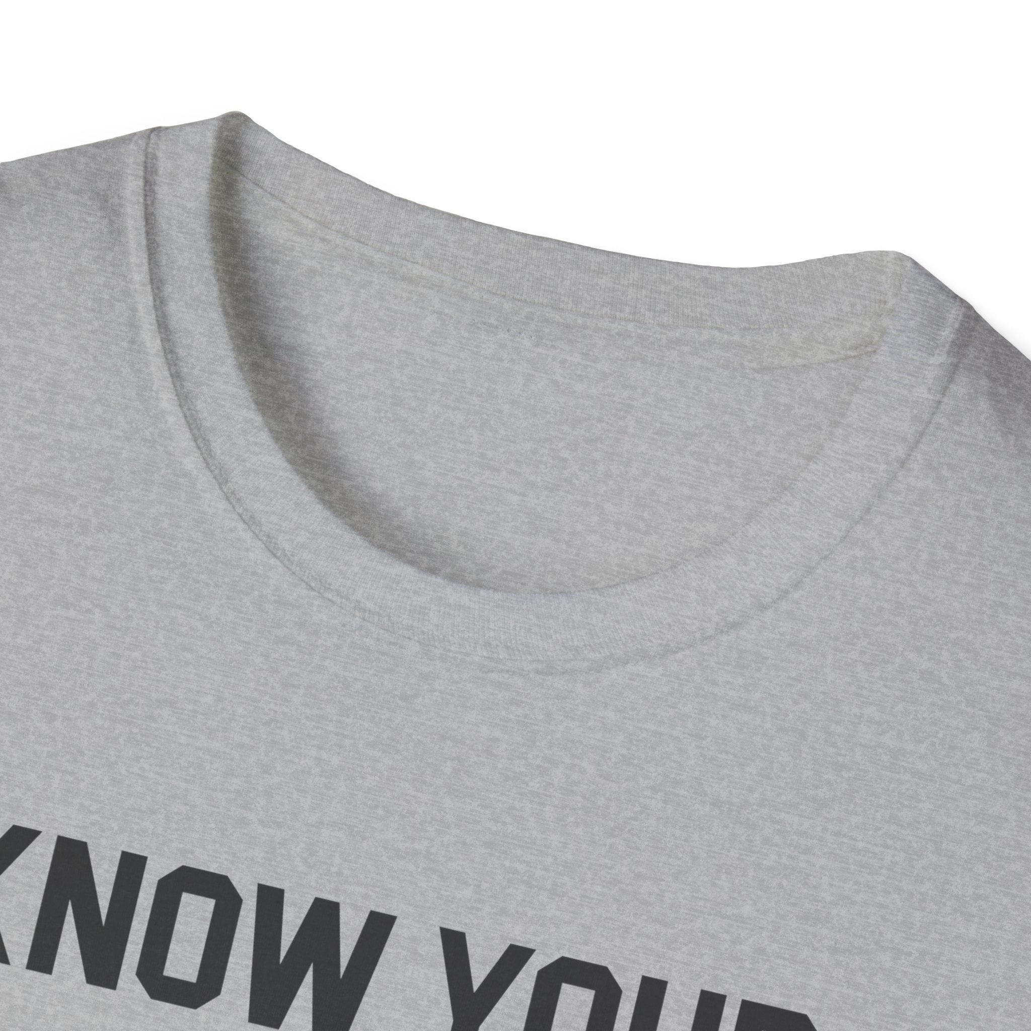 Unisex Softstyle T-Shirt - Know Your Limits | Motivational Tee, Gift for Nature Lovers, Inspirational Attire, Outdoor Adventure Shirt