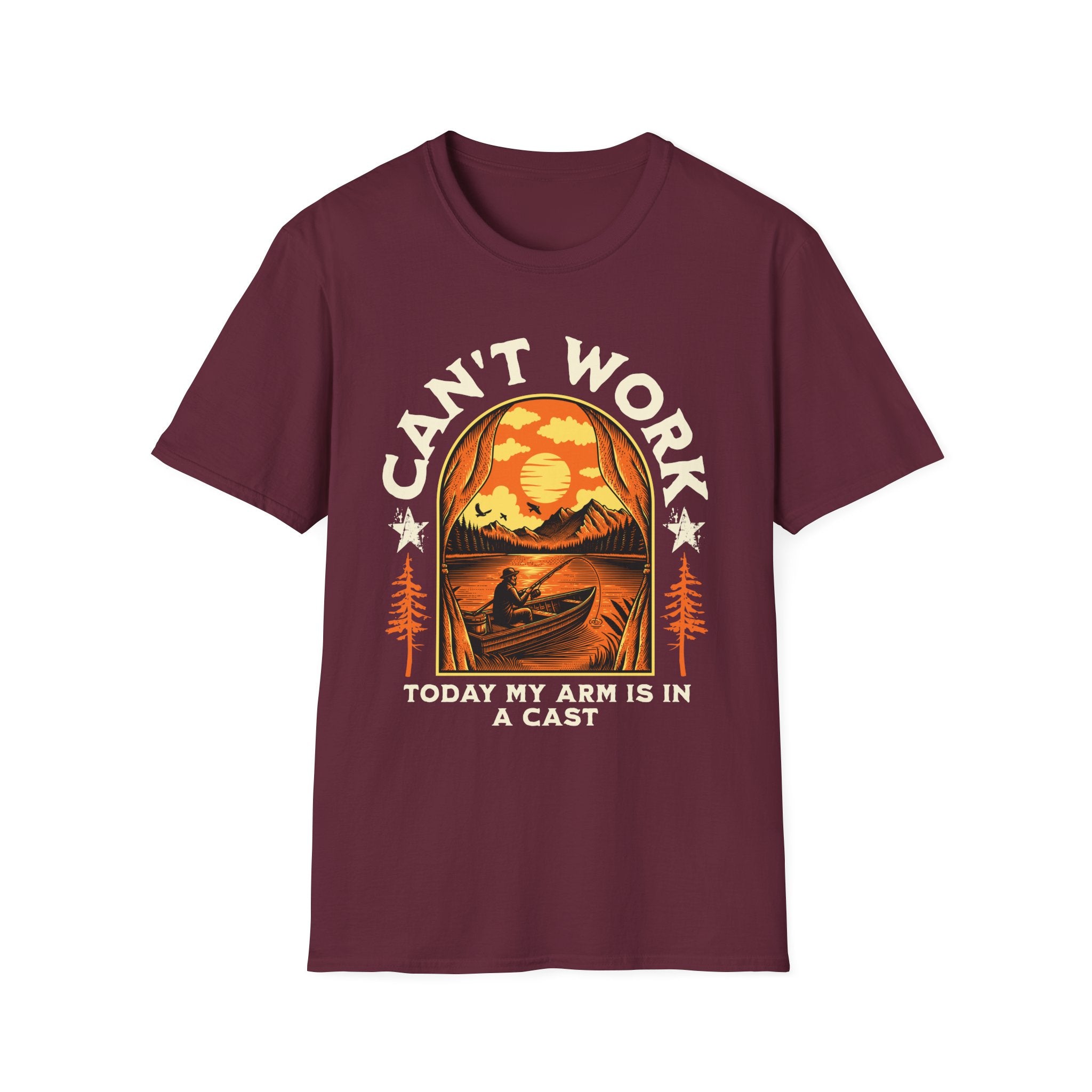 Men's Can't Work Outdoor Vibes T-Shirt - Perfect for Recovery Days