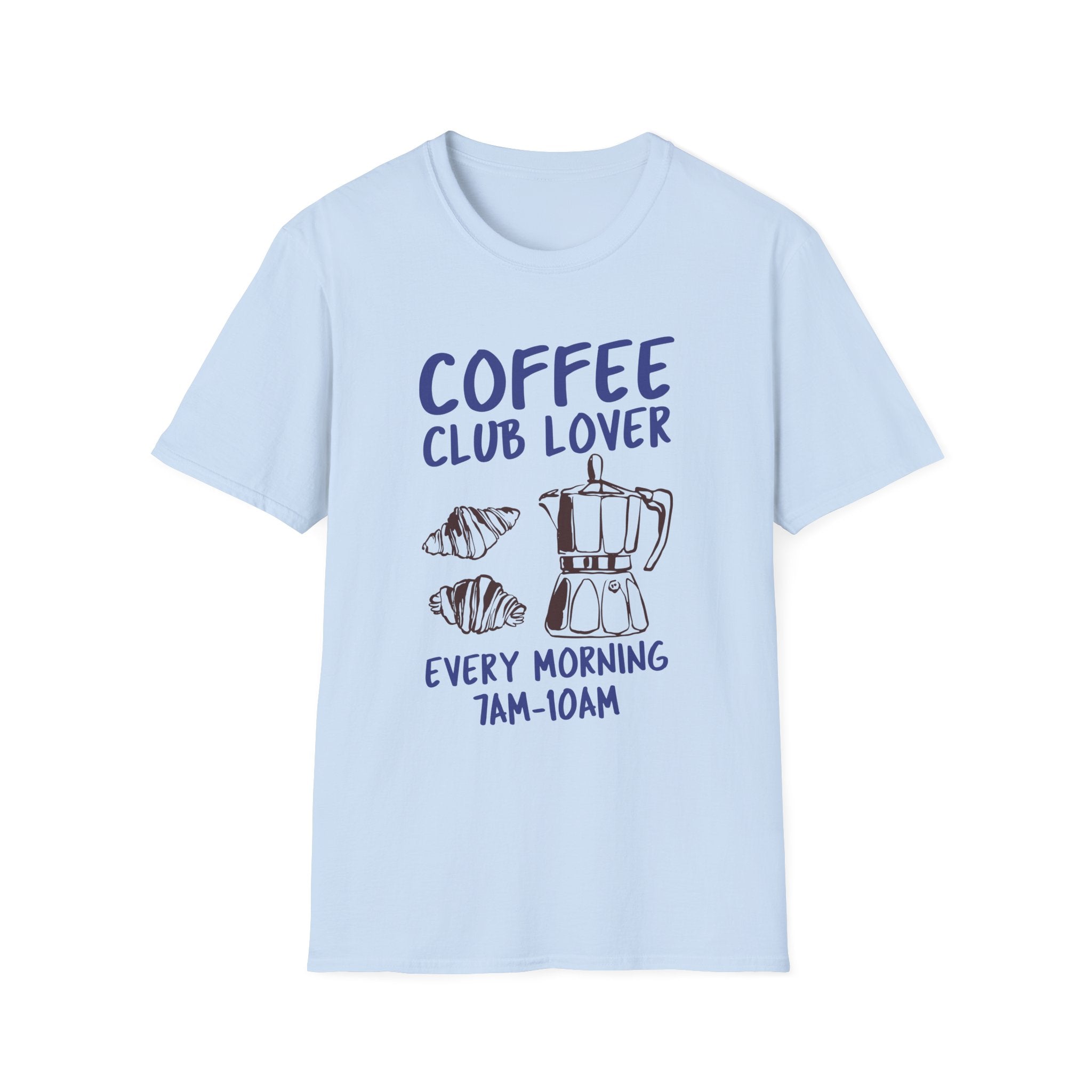 Coffee Club Lover T-Shirt - Funny Coffee Lover Gift, Casual Wear, Birthday Present, Coffee-Themed Apparel, Unisex Graphic Tee