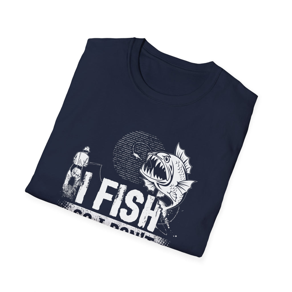 Funny Fishing T-Shirt - "I Fish So I Don't Choke People" - Unisex Softstyle Tee for Anglers