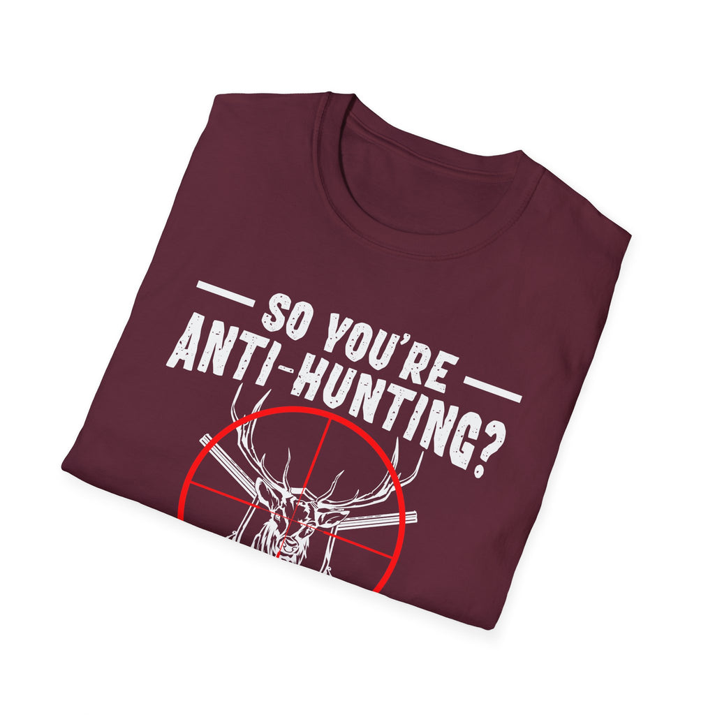 Funny Anti-Hunting T-Shirt | Unisex Softstyle Tee