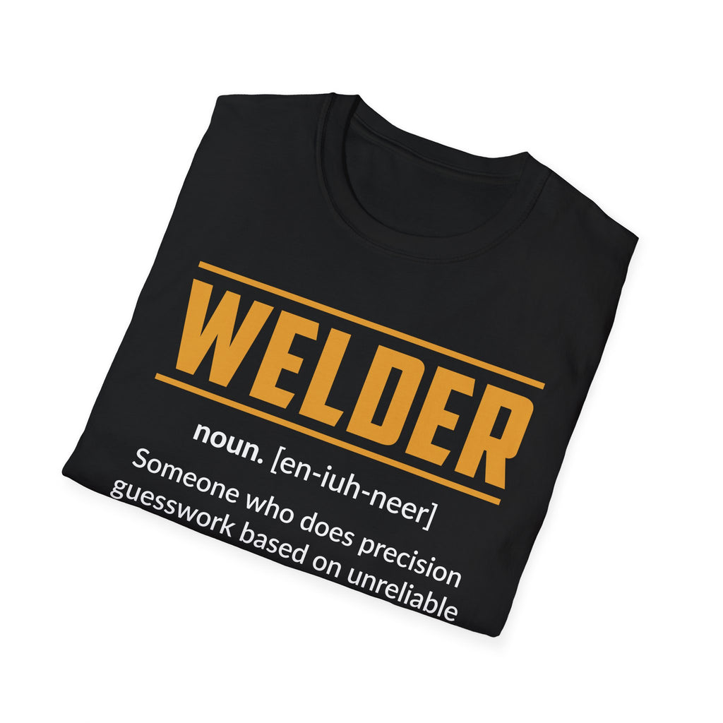Welder Definition Unisex T-Shirt | Funny Gift for Welding Enthusiasts | Casual Wear, Birthday Gift, Welding Meme Tee, Work Shirt