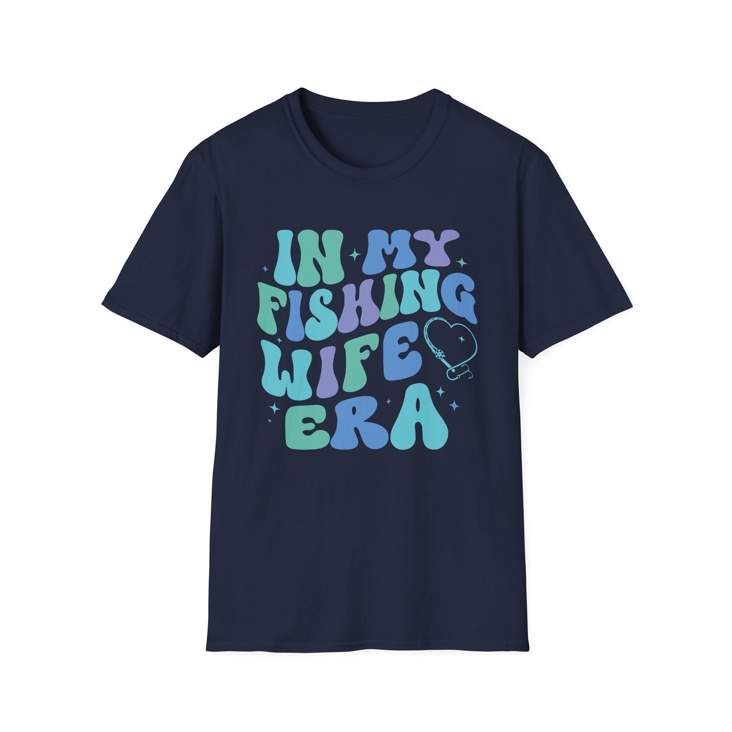 Fishing Wife Era Unisex Softstyle T-Shirt - Fun Graphic Tee for Fishing Lovers