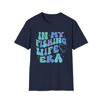 Fishing Wife Era Unisex Softstyle T-Shirt - Fun Graphic Tee for Fishing Lovers