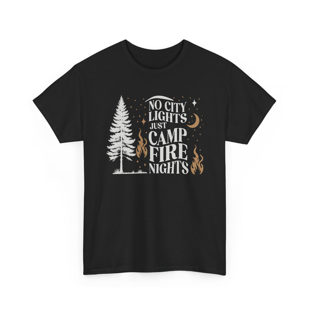 Unisex Campfire Nights Tee, Adventure Shirt, Outdoor Lover's Tee, Nature Apparel, Camping Gift, Fire Pit T-Shirt