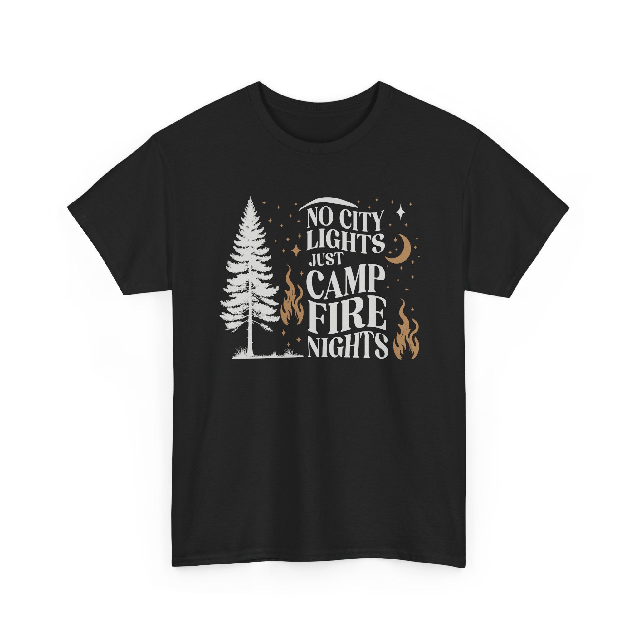 Unisex Campfire Nights Tee, Adventure Shirt, Outdoor Lover's Tee, Nature Apparel, Camping Gift, Fire Pit T-Shirt