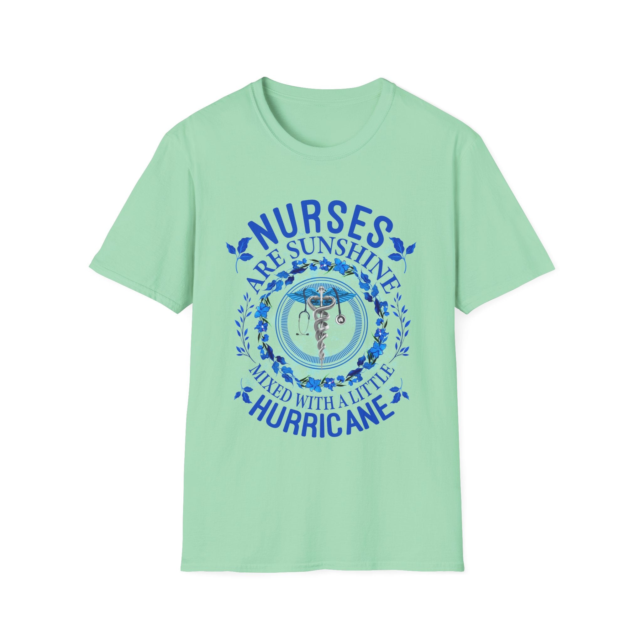 Nurses Are Sunshine T-Shirt – Unisex Softstyle Tee for Healthcare Heroes