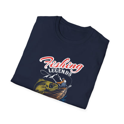 Canada Fishing Unisex Softstyle T-Shirt - Fun Graphic Tee for Outdoor Lovers