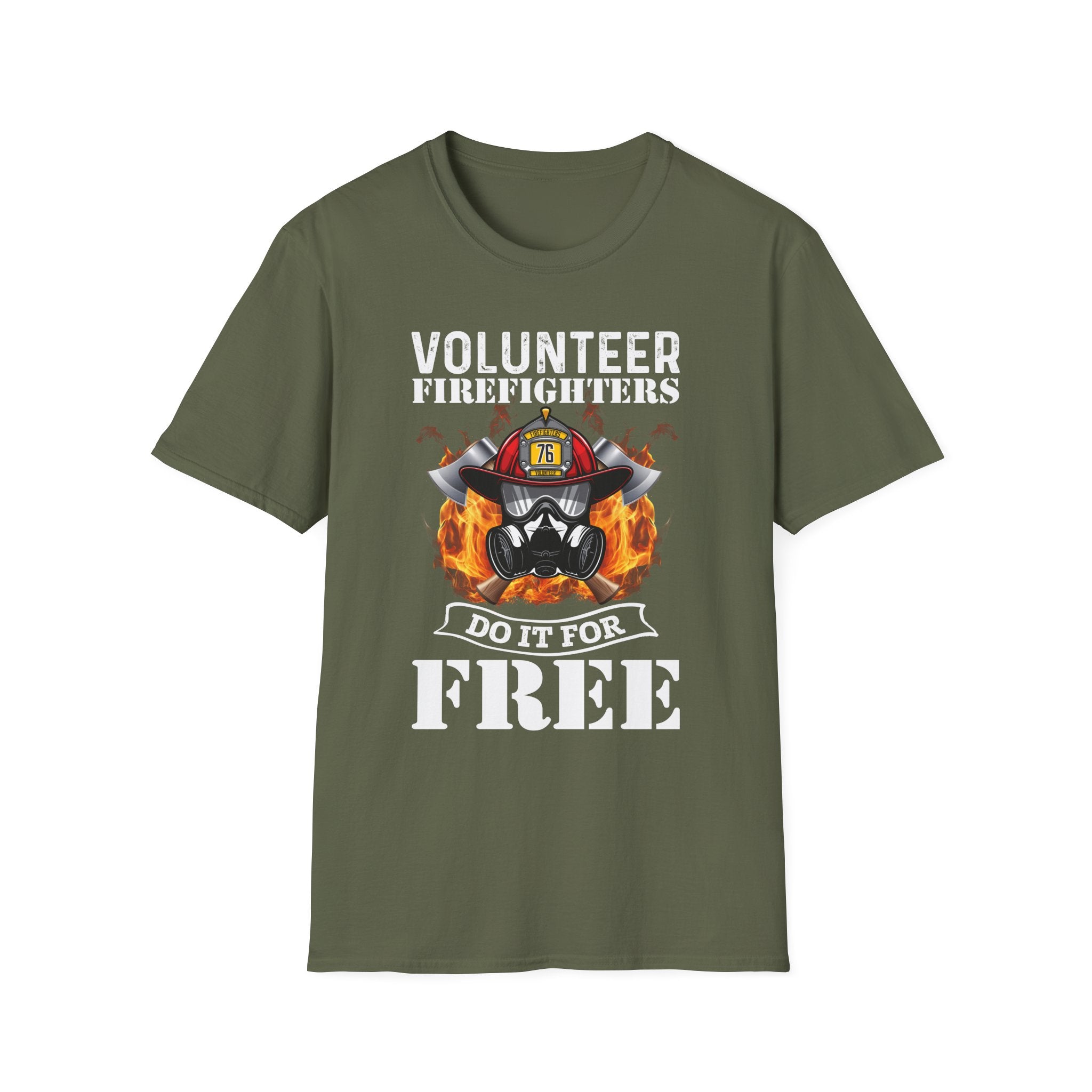 Volunteer Firefighters Graphic T-Shirt | Do It For Free