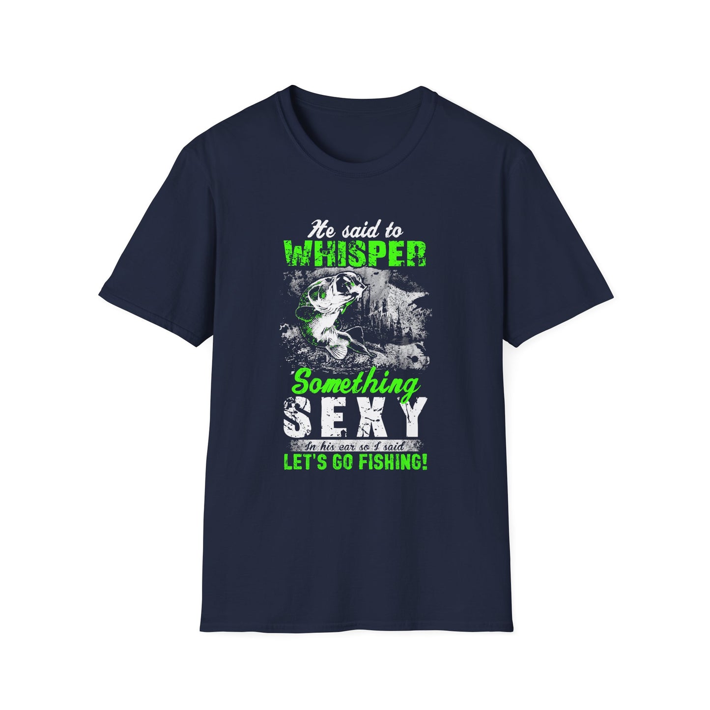 Let's Go Fishing Unisex Softstyle T-Shirt - Perfect Gift for Fishing Enthusiasts