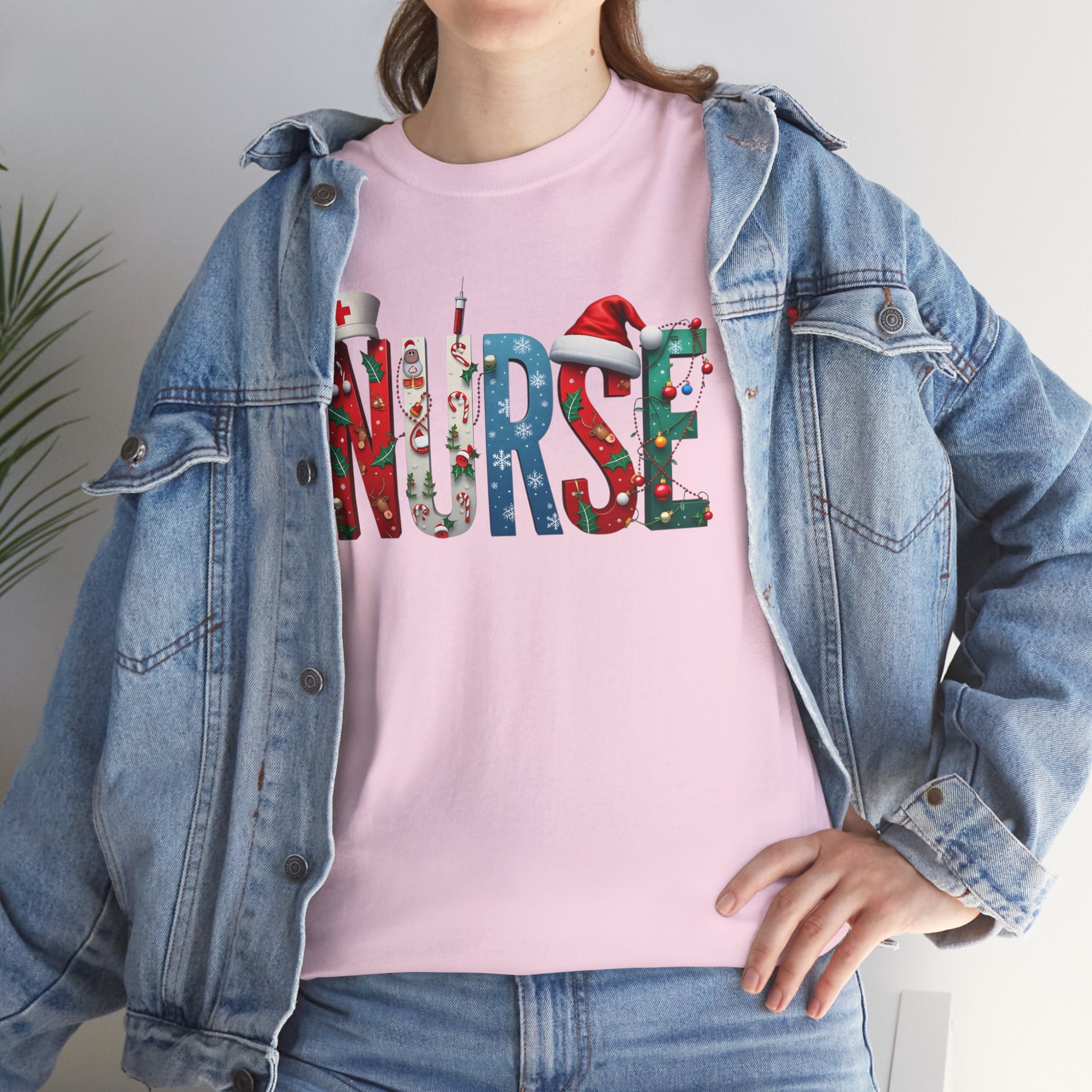 Nurse Tee – Festive Holiday Scrub-Inspired Nurse Shirt
