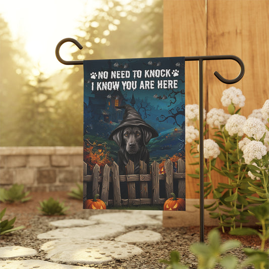 Whimsical Garden Banner, Fall Decor, Dog Lover Gift, Halloween Yard Flag, Outdoor Home Decoration