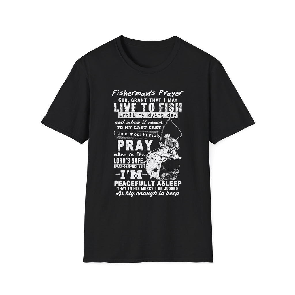 Fisherman's Prayer Unisex Softstyle T-Shirt - For Outdoor Lovers & Anglers