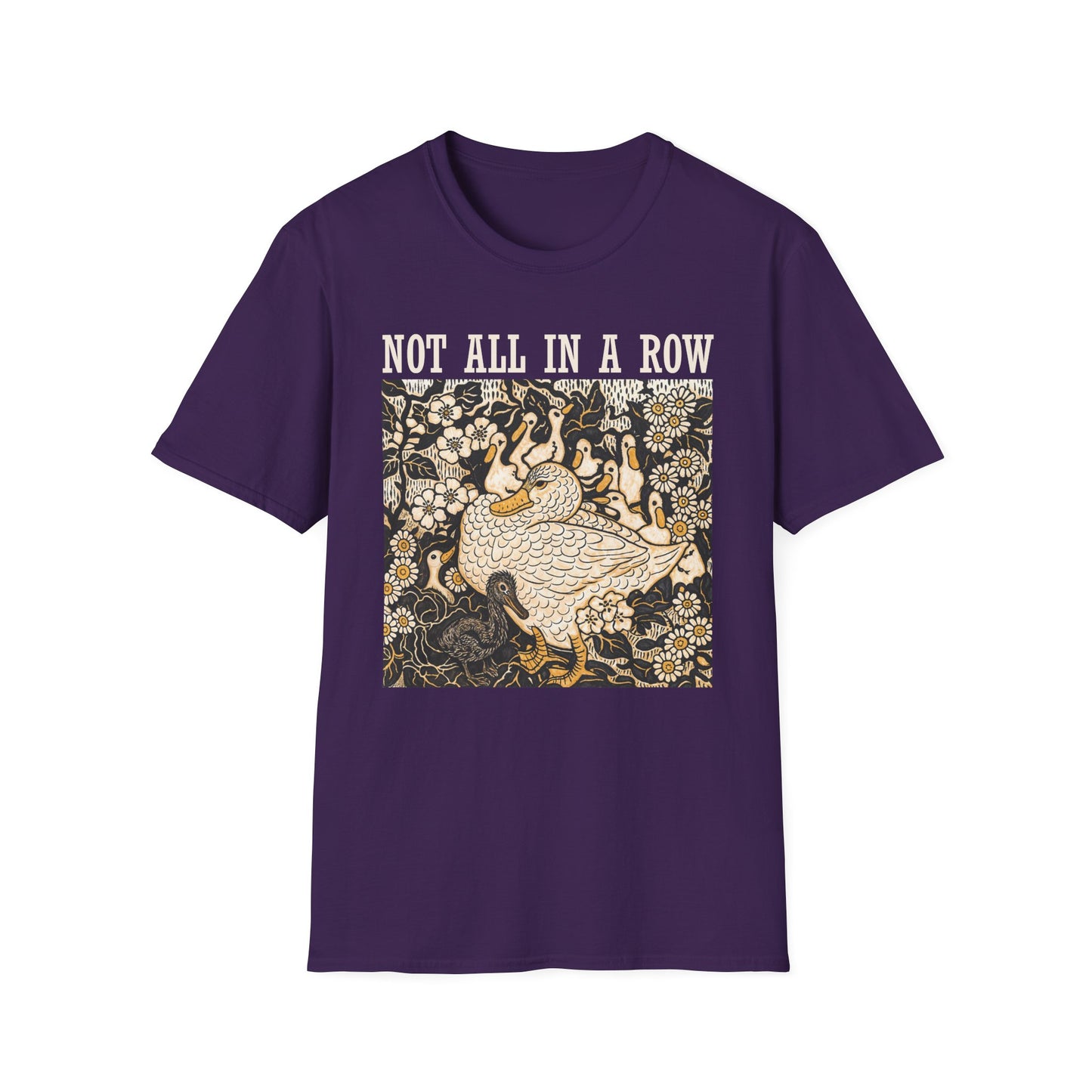 Unisex Softstyle Family T-Shirt - Quirky Duck Art Tee