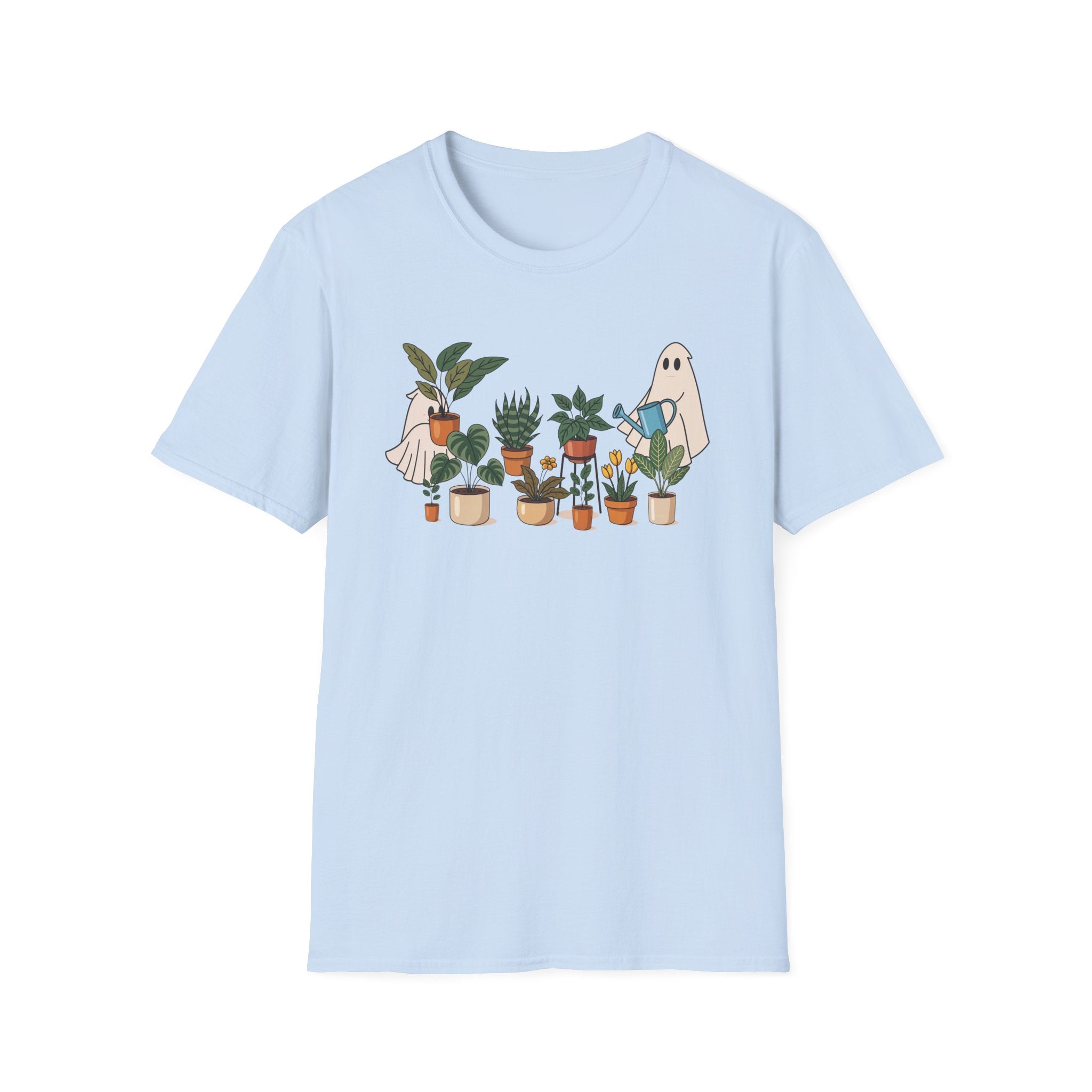 Cute Plant Ghost Unisex T-Shirt, Gardening Gift, Plant Lover Tee