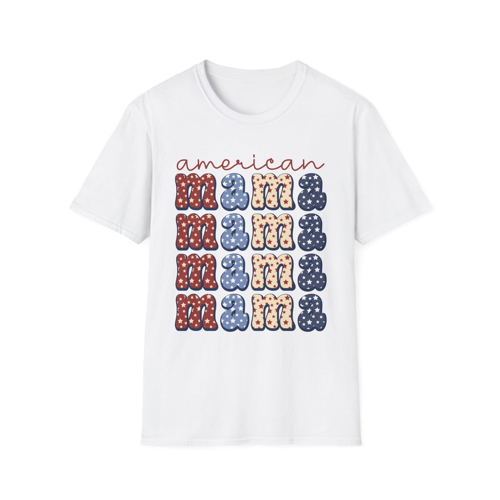 American Mama Patriotic T-Shirt, Casual Tee, Unisex T-Shirt