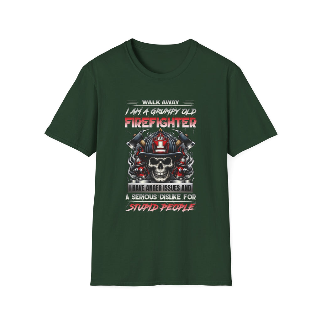 Grumpy Old Firefighter T-Shirt - Funny Gift for Firefighters