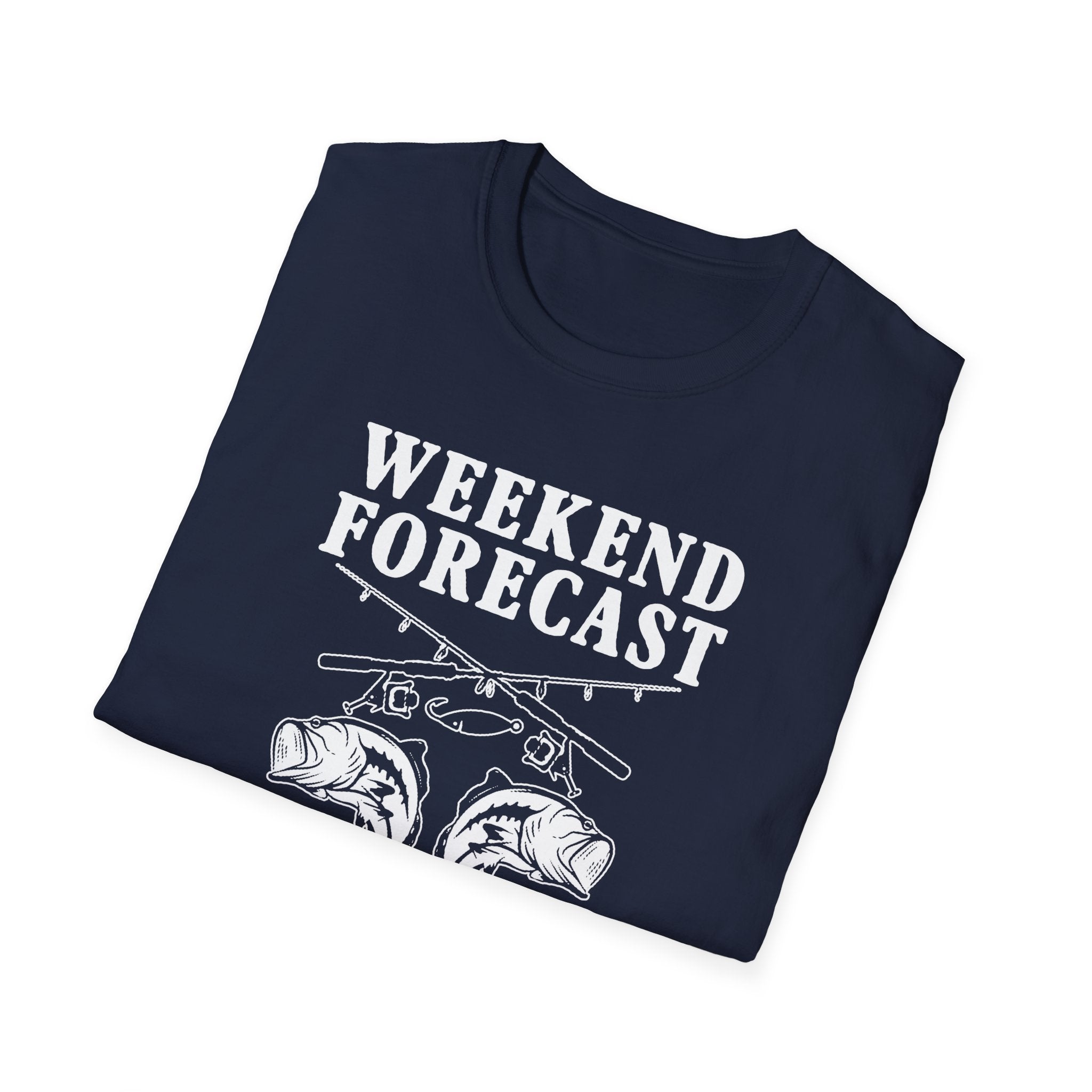 Fishing Weekend Forecast Unisex Softstyle T-Shirt