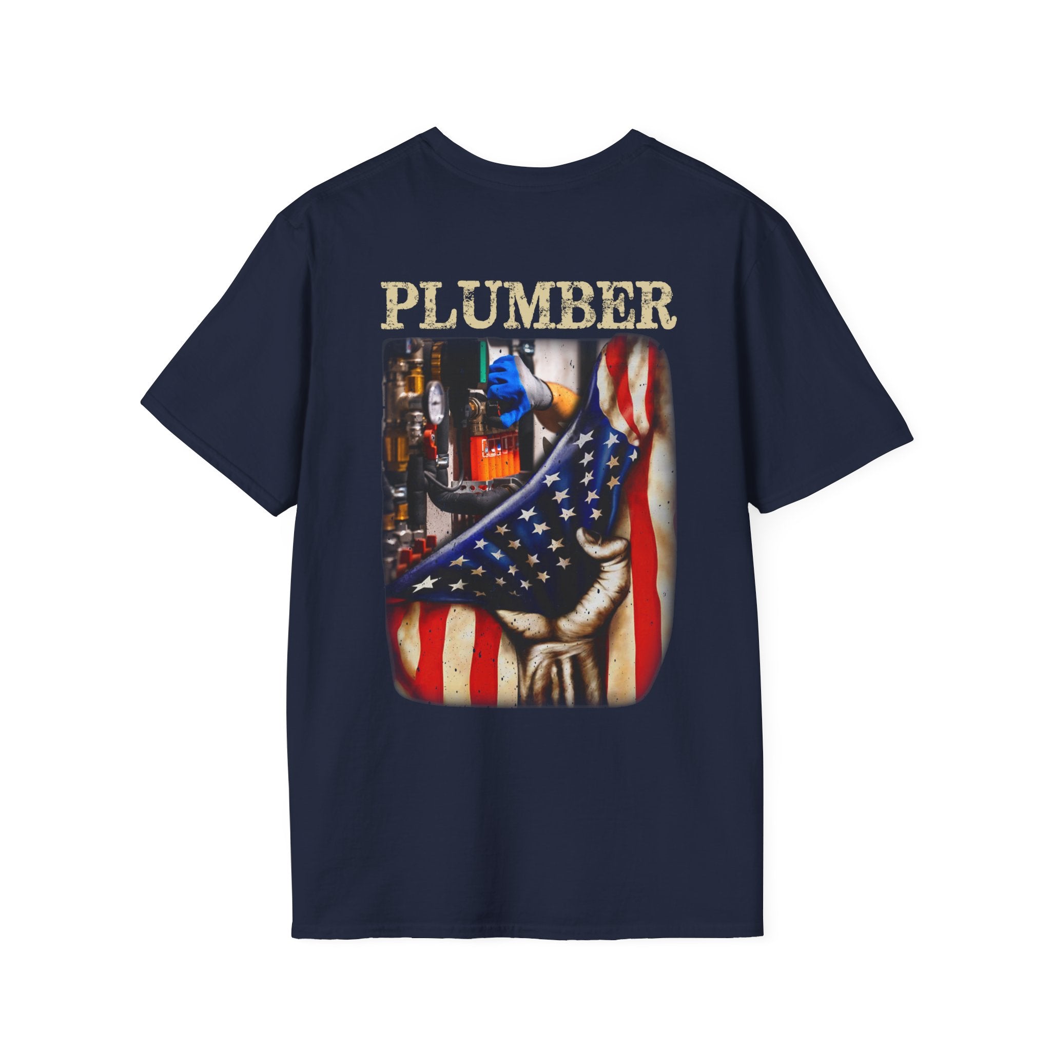 Patriotic Plumber Unisex Softstyle T-Shirt