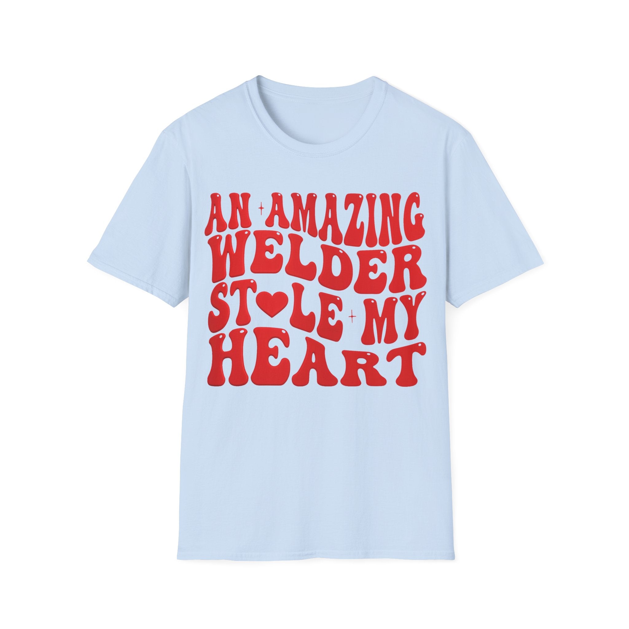 Amazing Welder Heart Unisex Softstyle T-Shirt