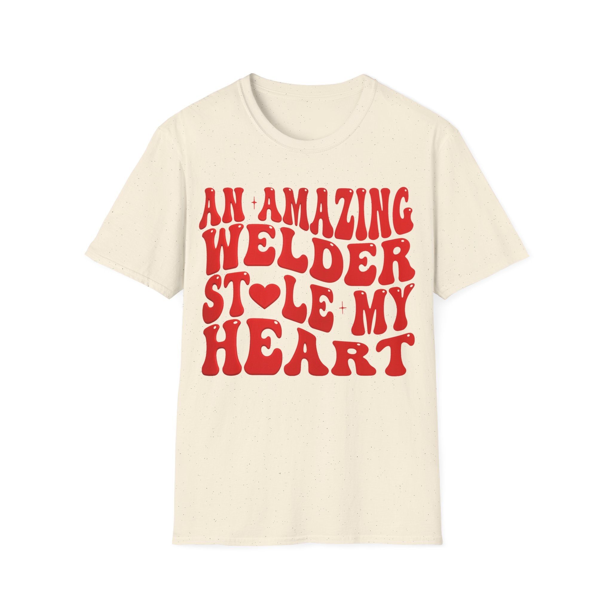 Amazing Welder Heart Unisex Softstyle T-Shirt