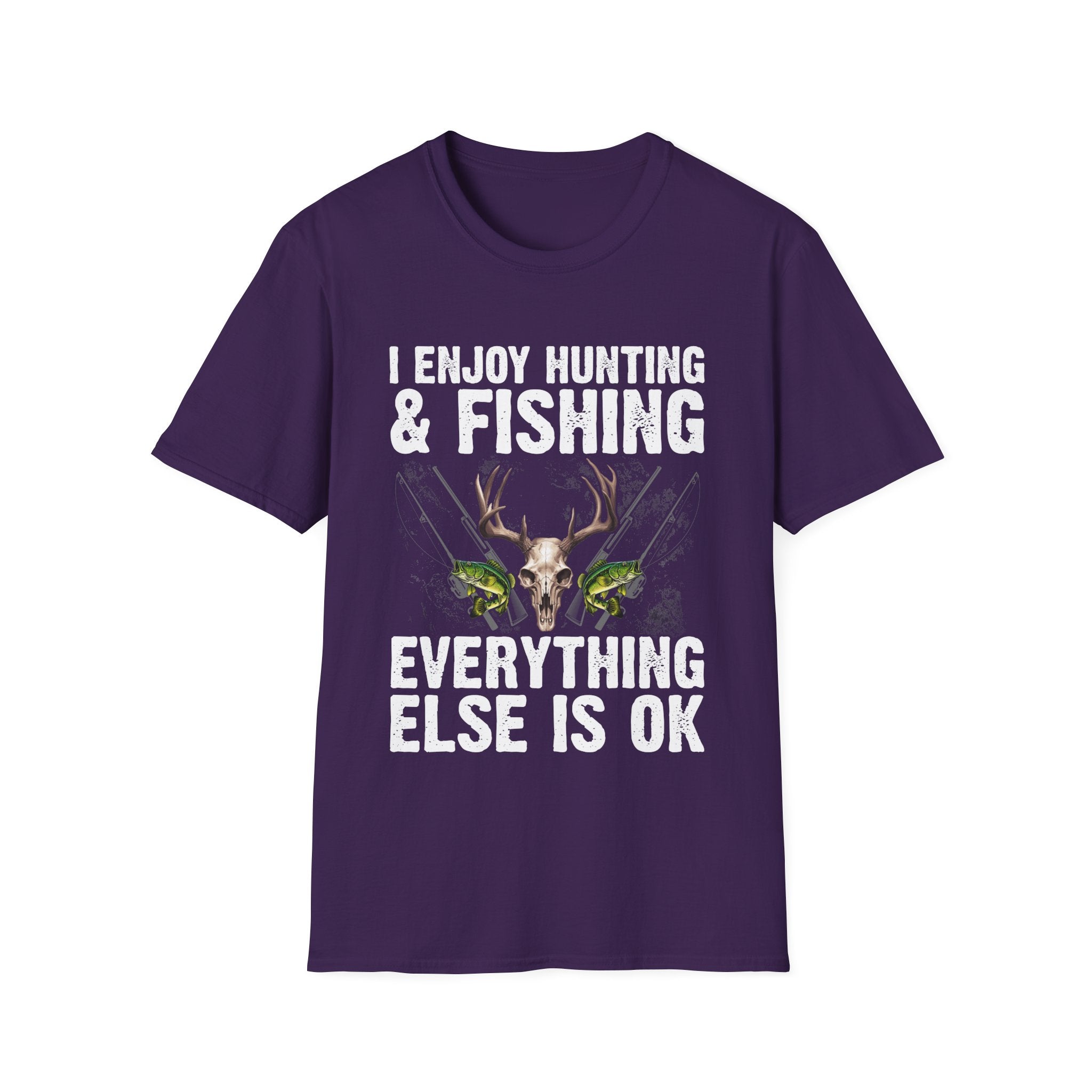 Hunting & Fishing Graphic T-Shirt - Perfect for Outdoor Enthusiasts