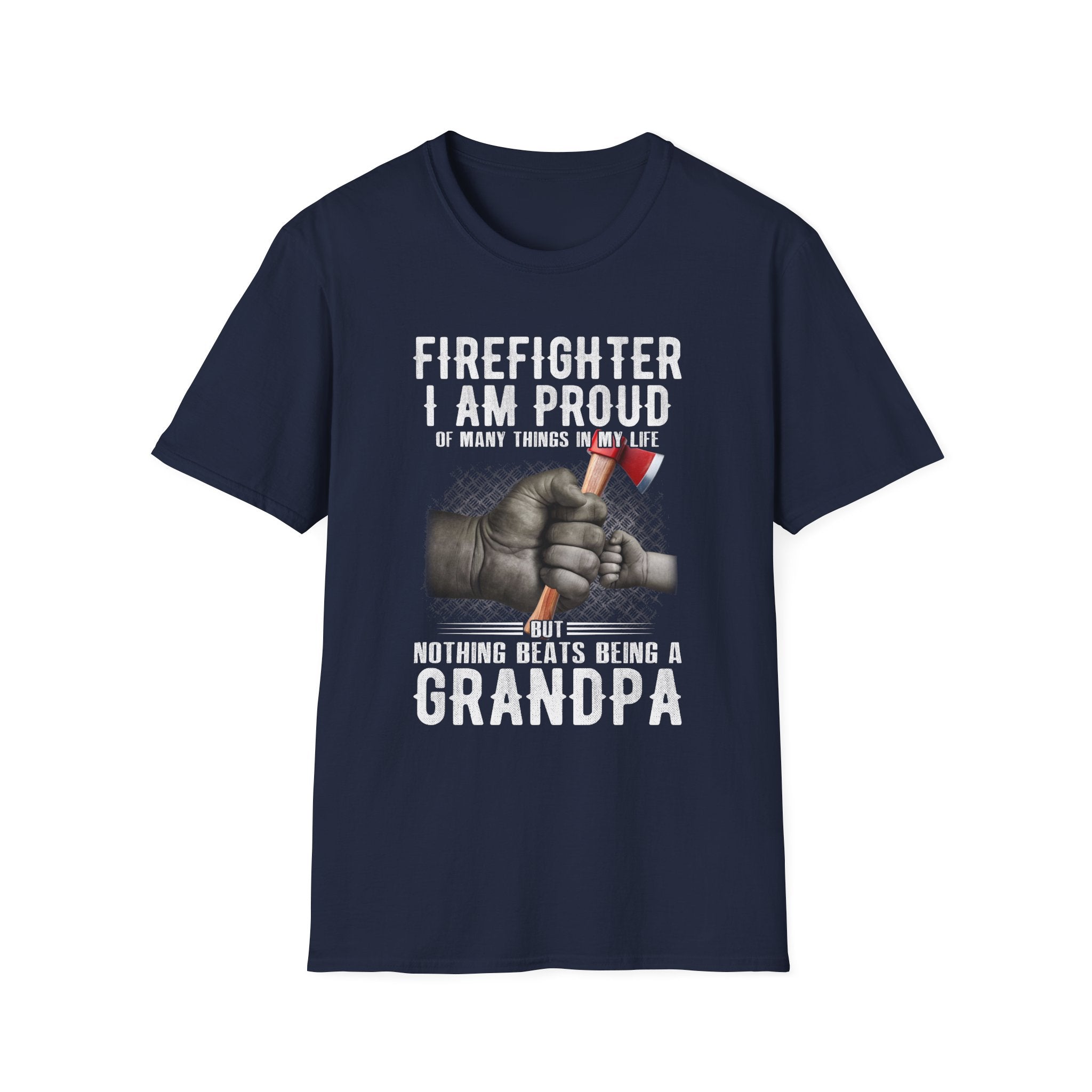 Proud Firefighter Grandpa T-Shirt | Perfect Gift for Grandpas | Casual Comfort