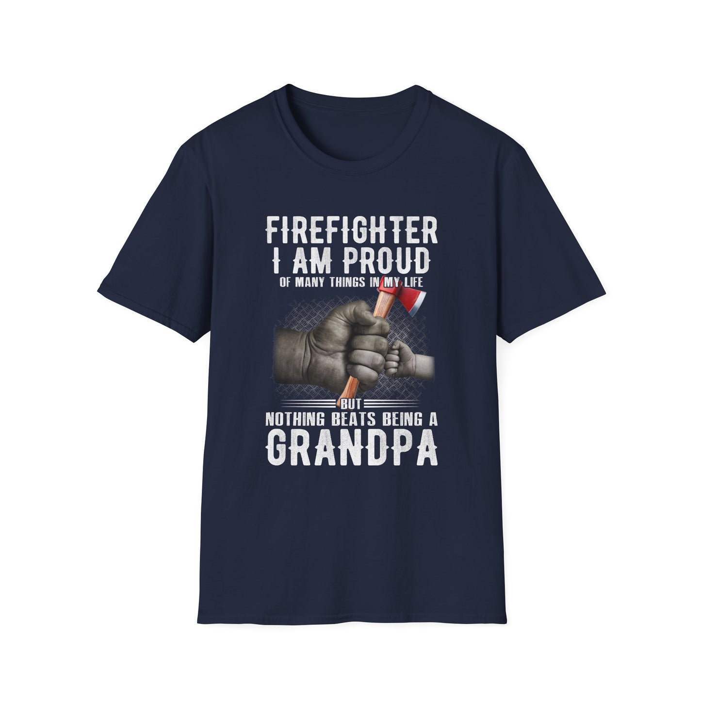 Proud Firefighter Grandpa T-Shirt | Perfect Gift for Grandpas | Casual Comfort,,,..