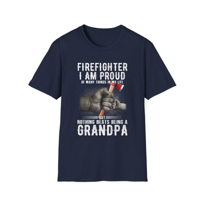 Proud Firefighter Grandpa T-Shirt | Perfect Gift for Grandpas | Casual Comfort,,,..