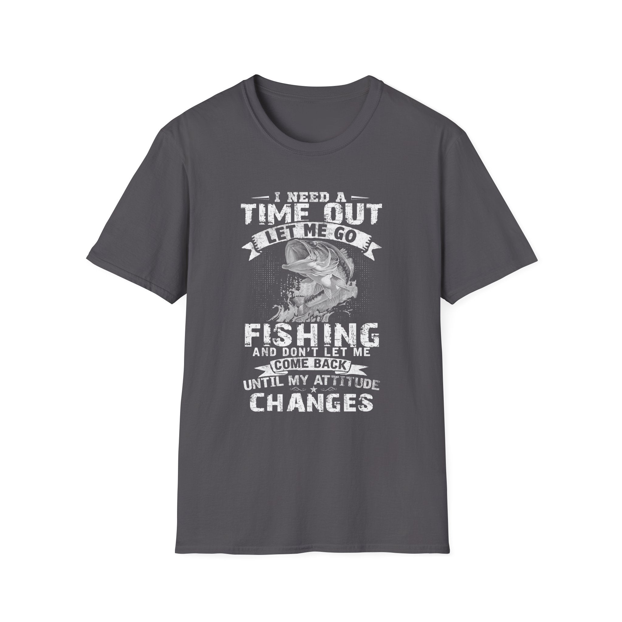 Funny Fishing T-Shirt – "I Need a Time Out, Let Me Go Fishing"