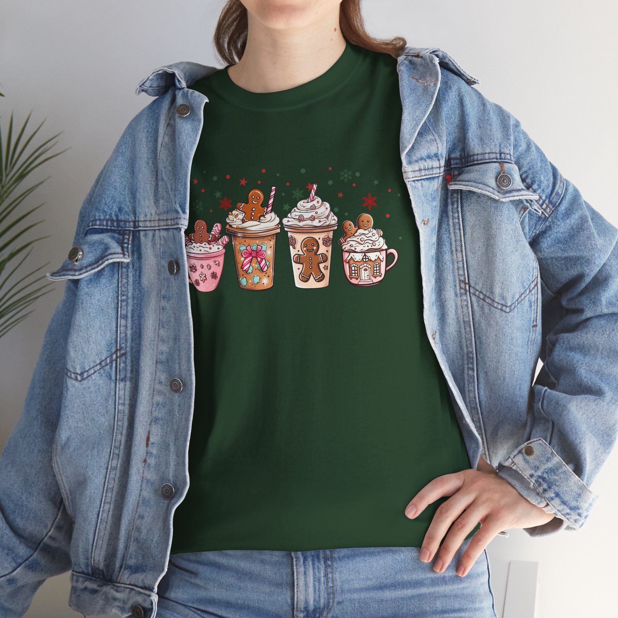 Hot Cocoa T-Shirt — Cute Holiday Mug & Gingerbread Latte Design