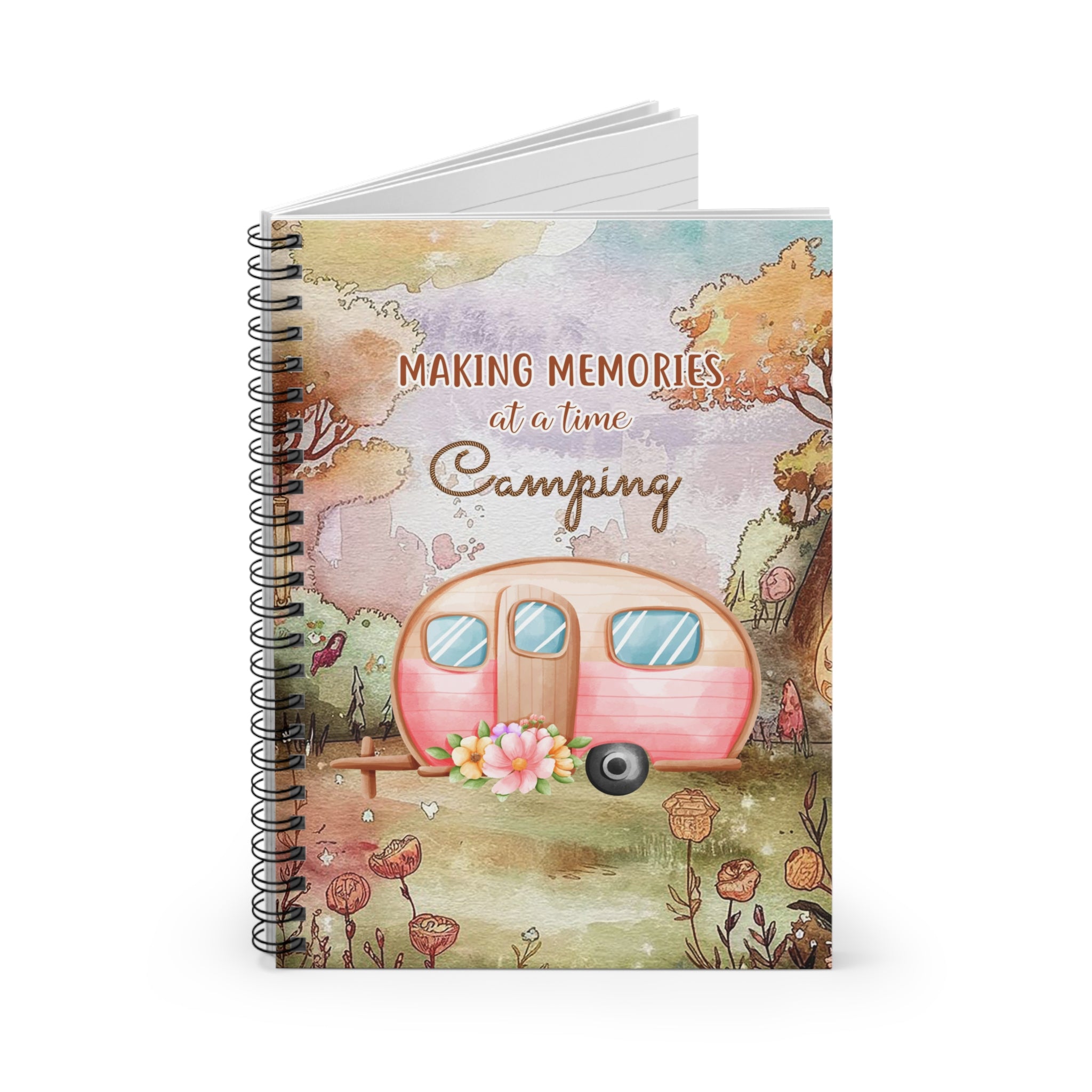 Camping Memories Spiral Notebook - Perfect for Nature Lovers, Journaling, Gift for Adventurers, Writing Ideas