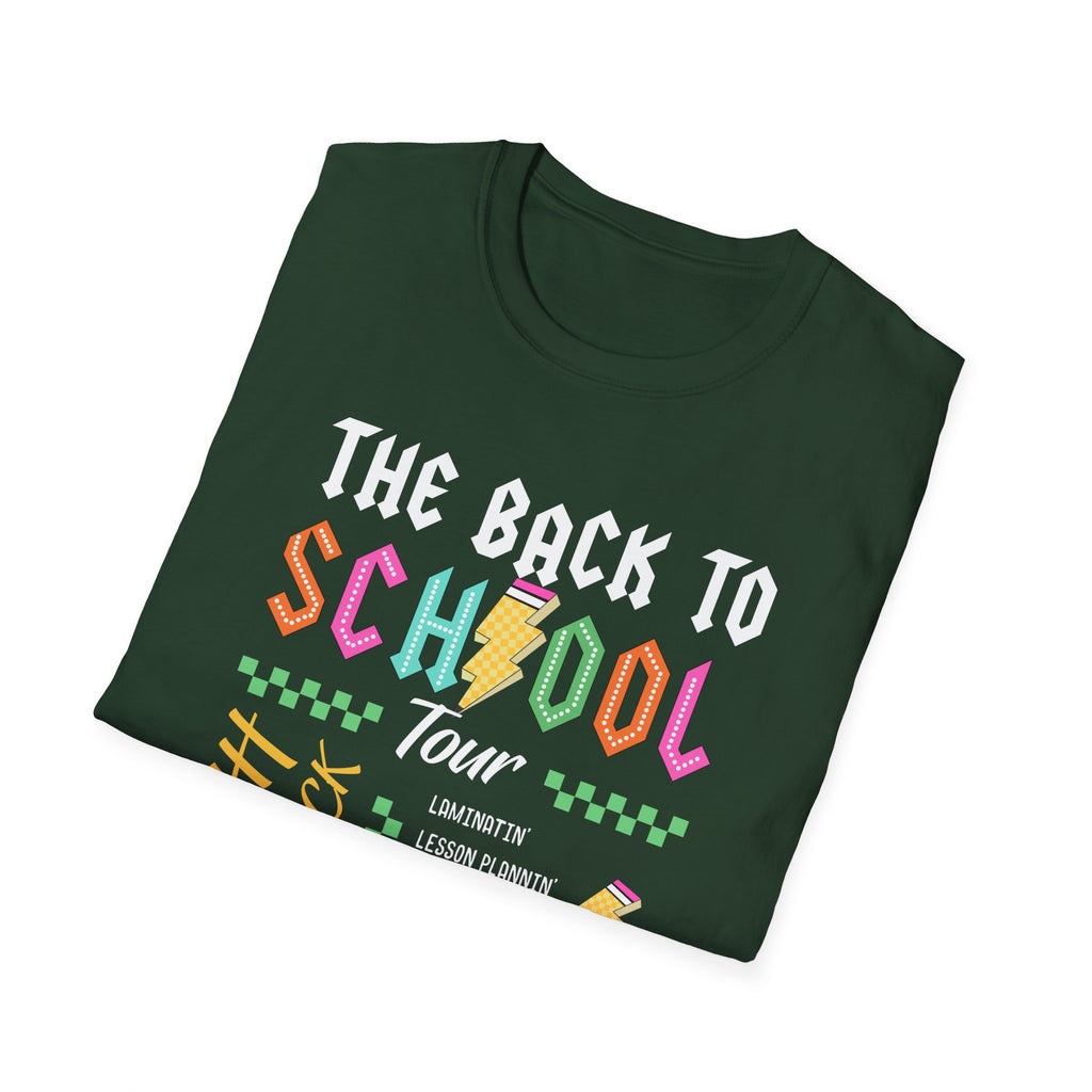 Back to School Tour Unisex T-Shirt, Funny School Tee, Student Gift Shirt, Summer Break Tops, Casual School Wear