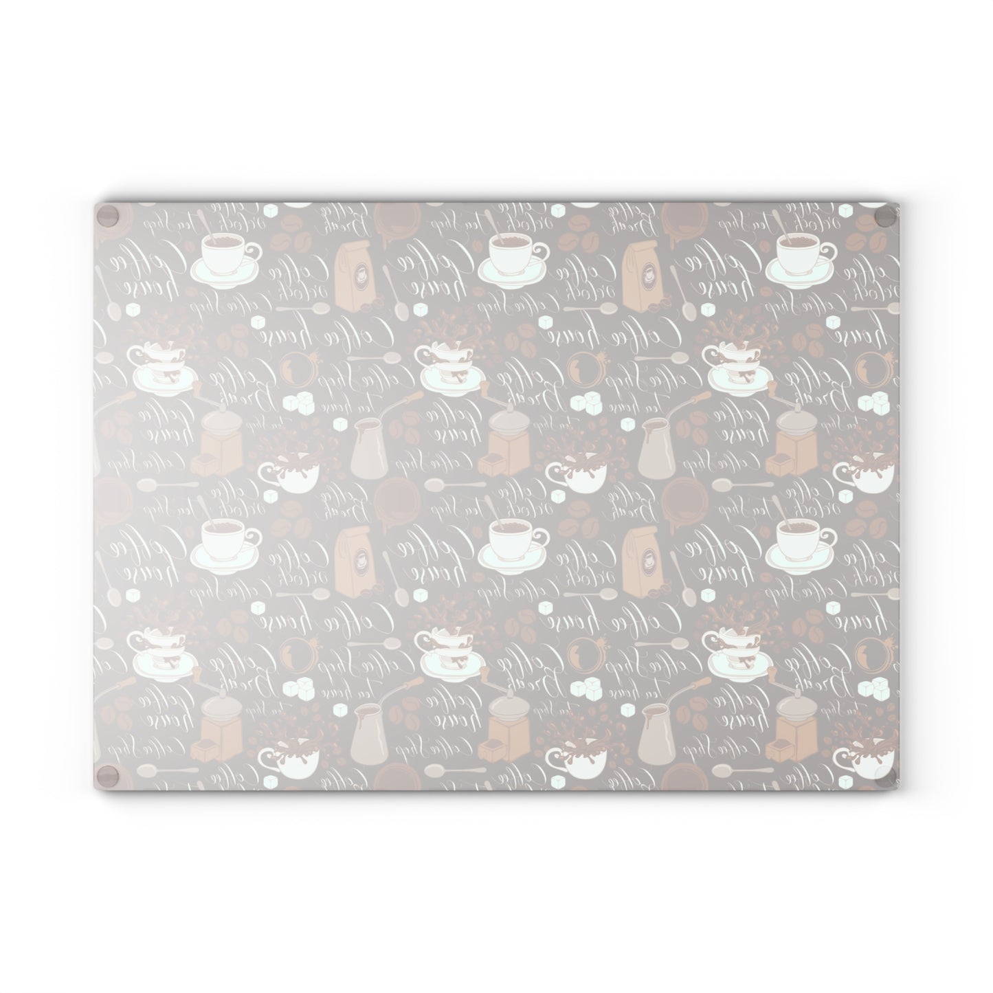 Coffee Lover's Glass Cutting Board | Kitchen Decor, Unique Gift, Home Cooking, Coffee-Themed Kitchenware, Modern Cooking Accessory