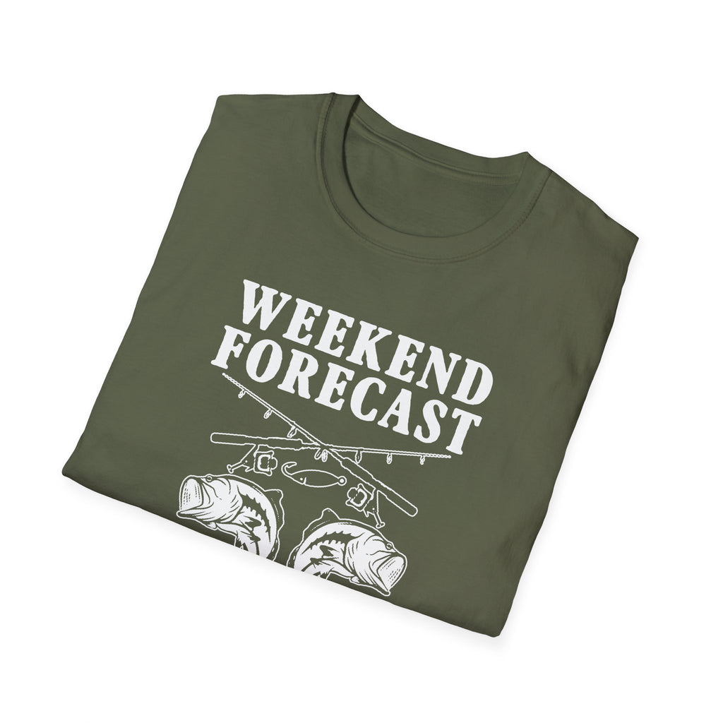 Fishing Weekend Forecast Unisex Softstyle T-Shirt