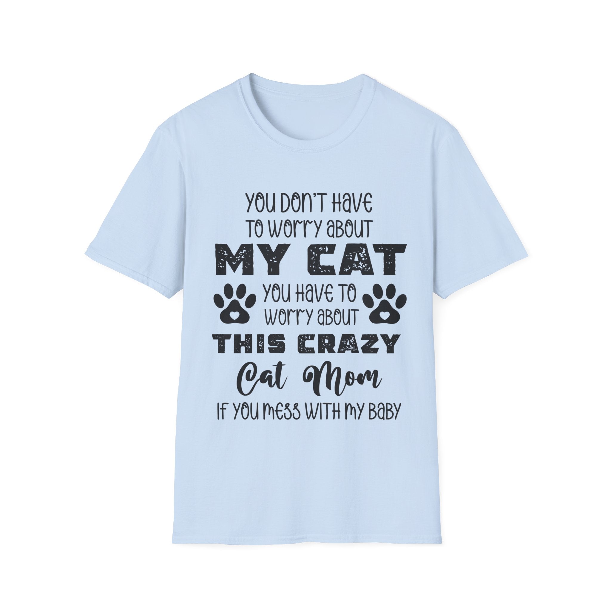 Crazy Cat Mom Unisex Softstyle T-Shirt - Perfect Gift for Cat Lovers