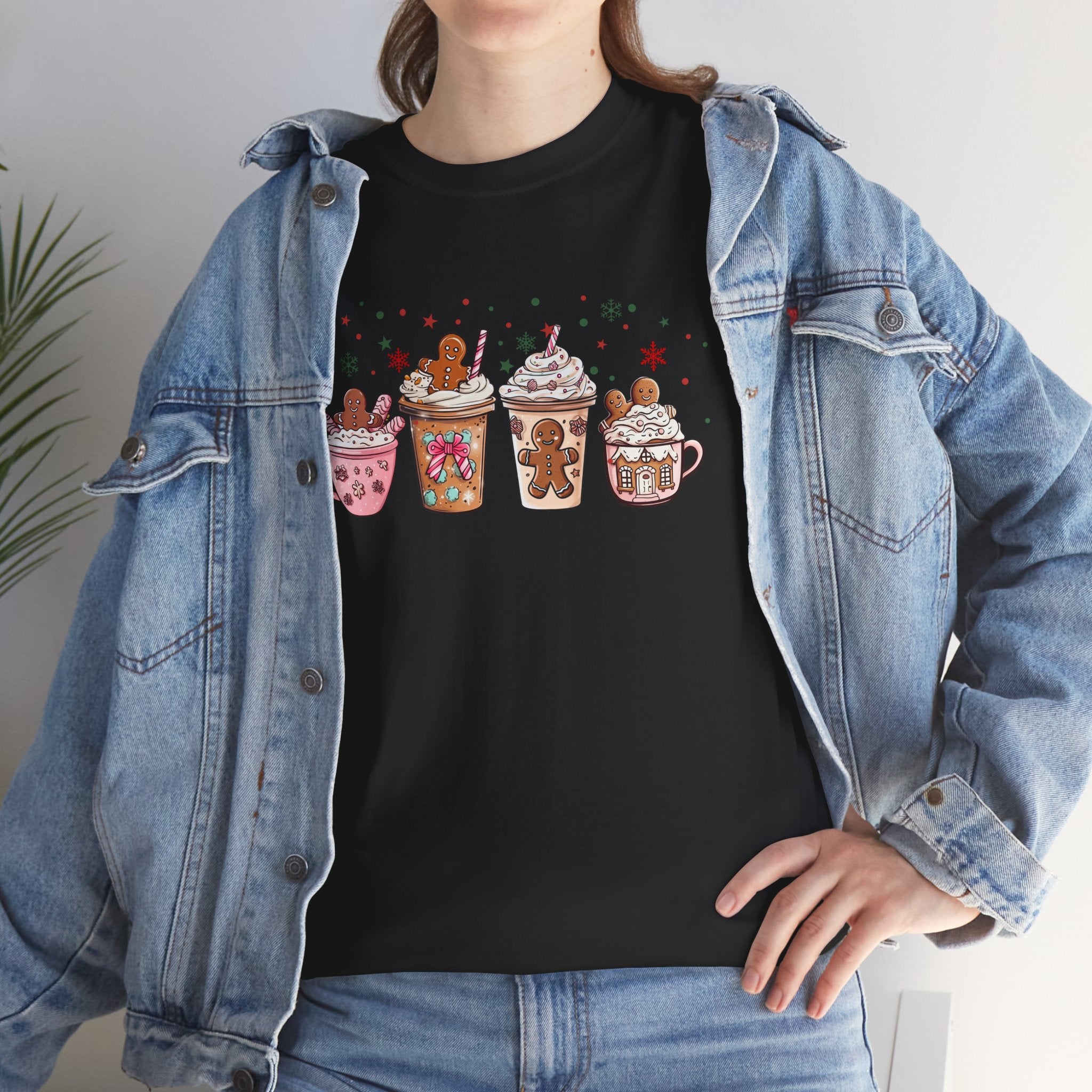 Hot Cocoa T-Shirt — Cute Holiday Mug & Gingerbread Latte Design