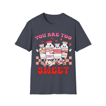 Insulin & Sweetness Unisex T-Shirt - Cute Diabetes Awareness Apparel