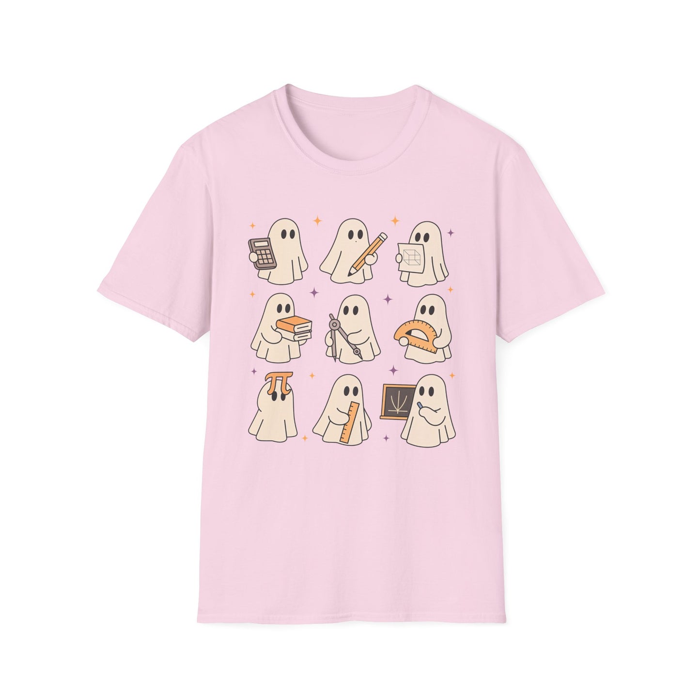 Teacher T-Shirt, Cute Ghost Design, Perfect for Fall, Trick or Teach, Unisex Tee, Gift for Teachers