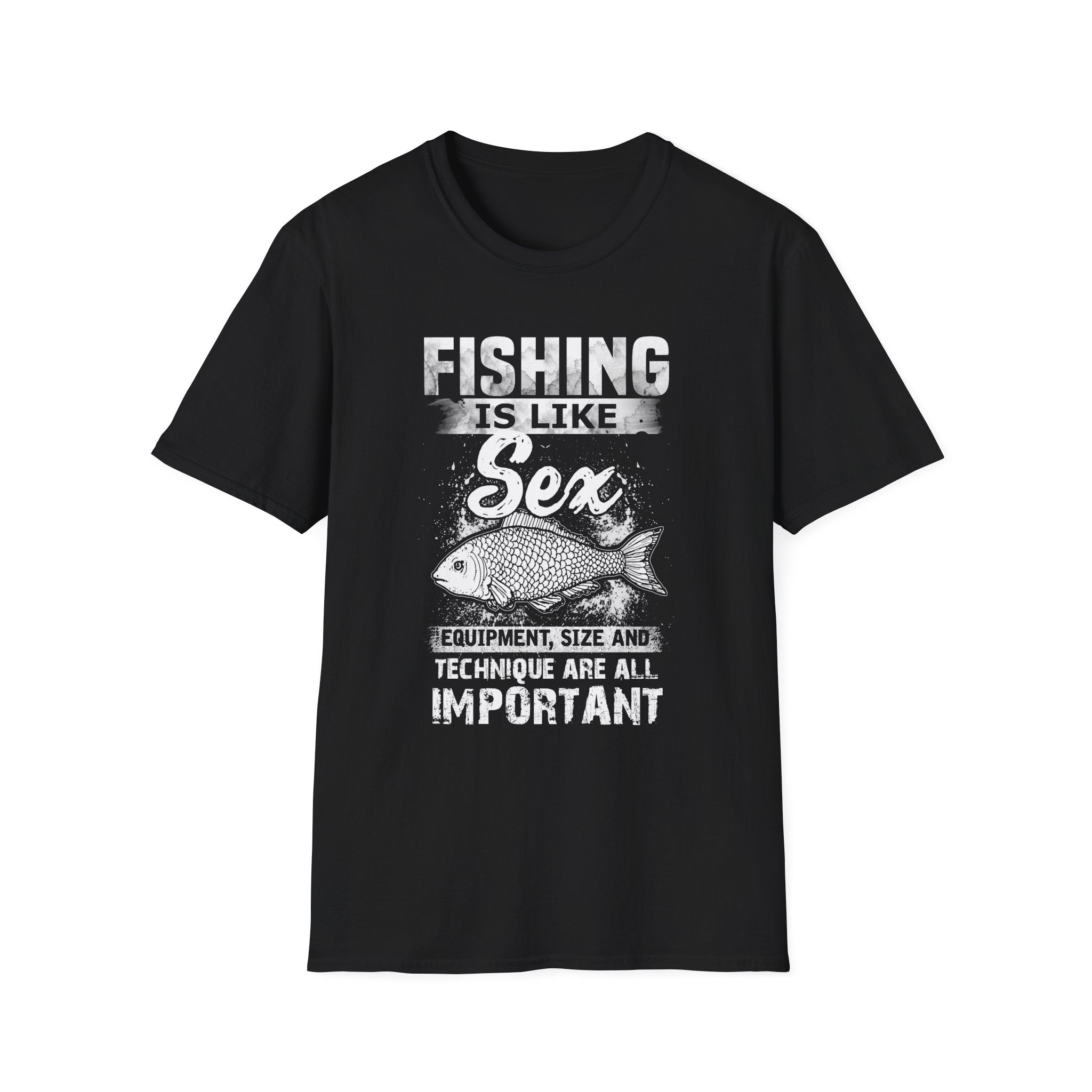 Funny Fishing T-Shirt - 'Fishing is Like Sex' Graphic Tee for Anglers